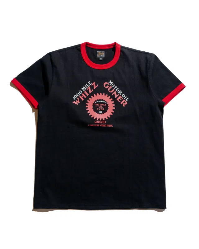 The Real McCoy's MC25016 Joe McCoy Tee / Whiz Gunner Black/Red sold by Lost & Found