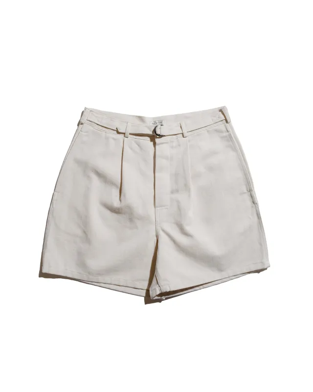 The Real McCoy's MP25014 Belted Shorts / Cotton-Hemp Beige sold by Lost & Found