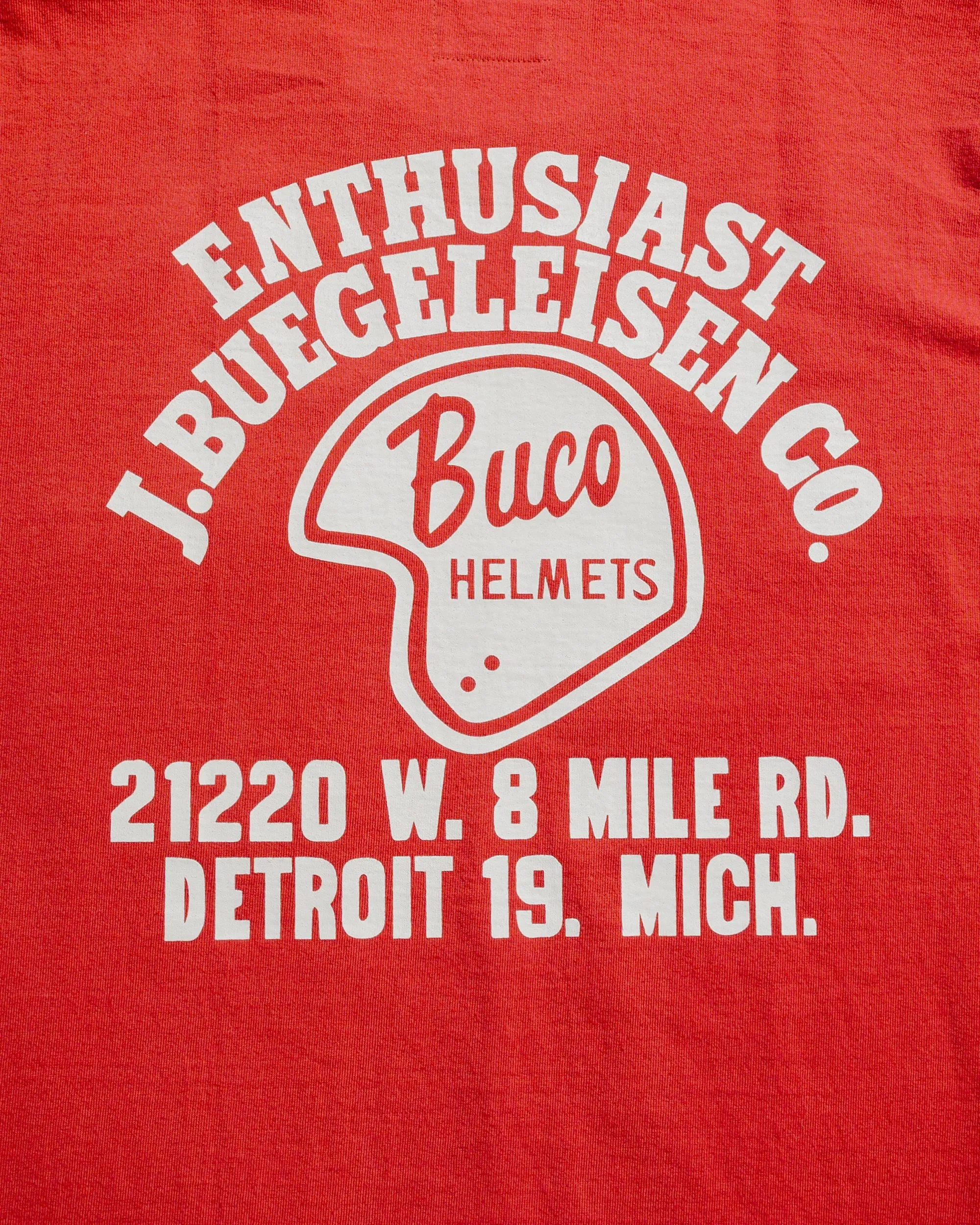 The Real McCoy's BC25005 Buco Tee / Enthusiast Cherry sold by Lost & Found product image thumbnail 5