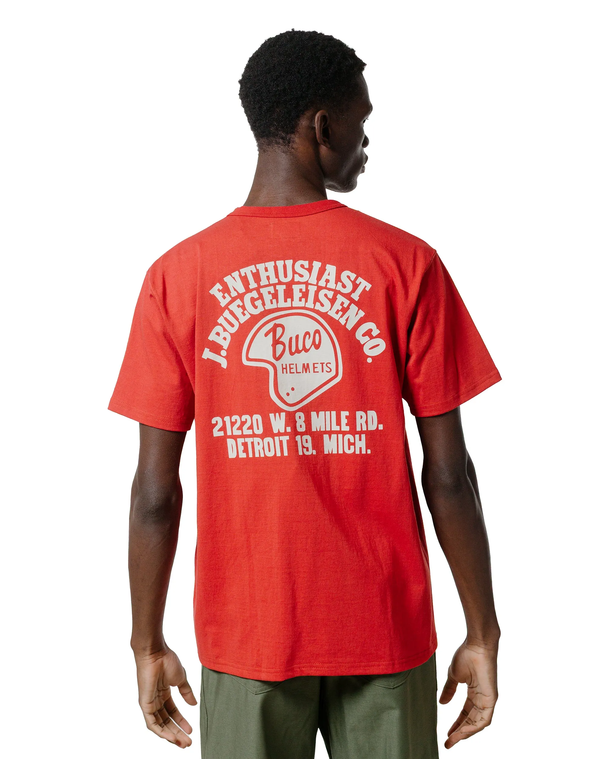 The Real McCoy's BC25005 Buco Tee / Enthusiast Cherry sold by Lost & Found product image thumbnail 3