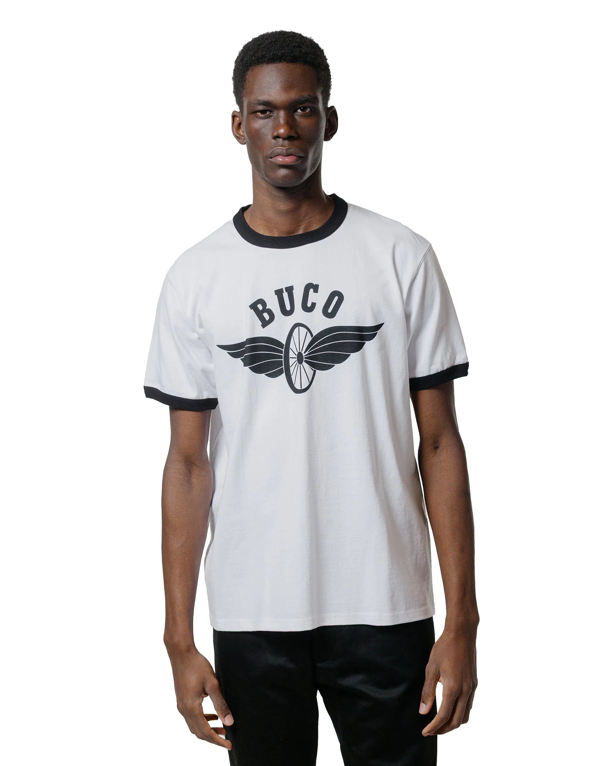 The Real McCoy's BC25004 Buco Tee / Flying Wheel White/Black sold by Lost & Found product image thumbnail 2