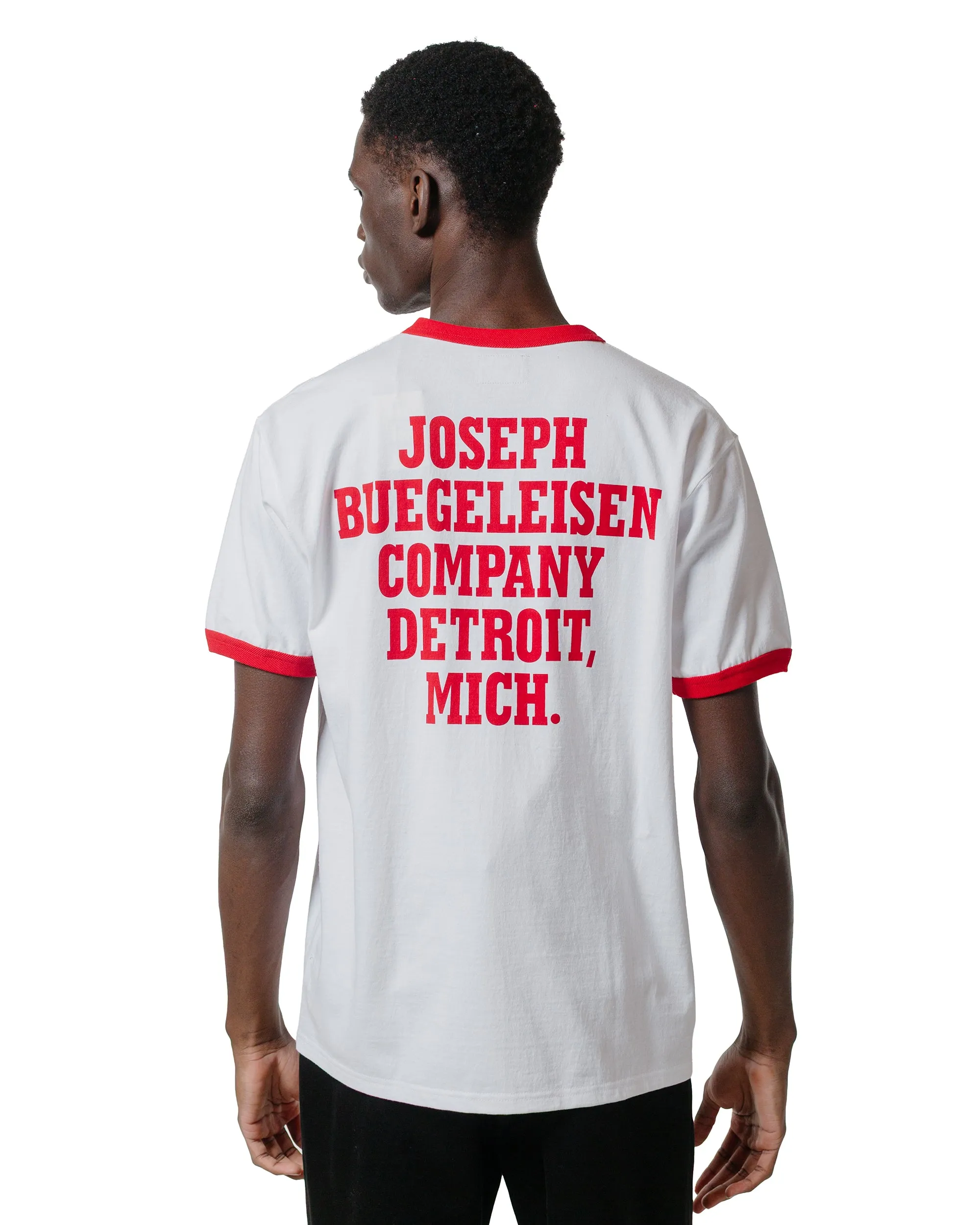 The Real McCoy's BC25004 Buco Tee / Flying Wheel White/Red sold by Lost & Found product image thumbnail 3