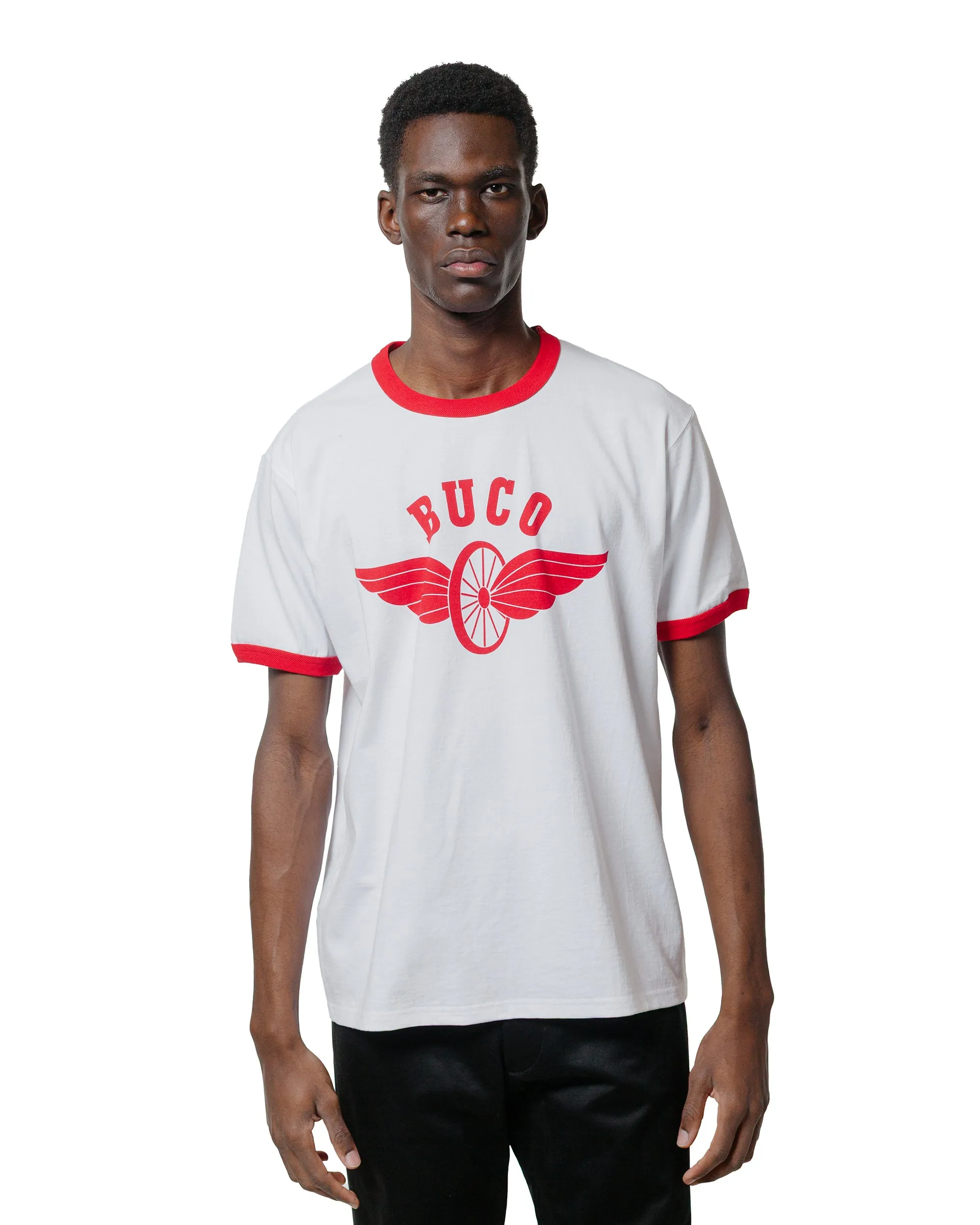 The Real McCoy's BC25004 Buco Tee / Flying Wheel White/Red sold by Lost & Found product image thumbnail 2