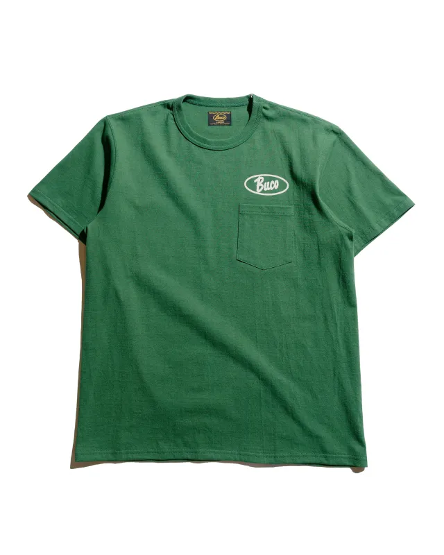 The Real McCoy's BC25005 Buco Tee / Enthusiast Green sold by Lost & Found