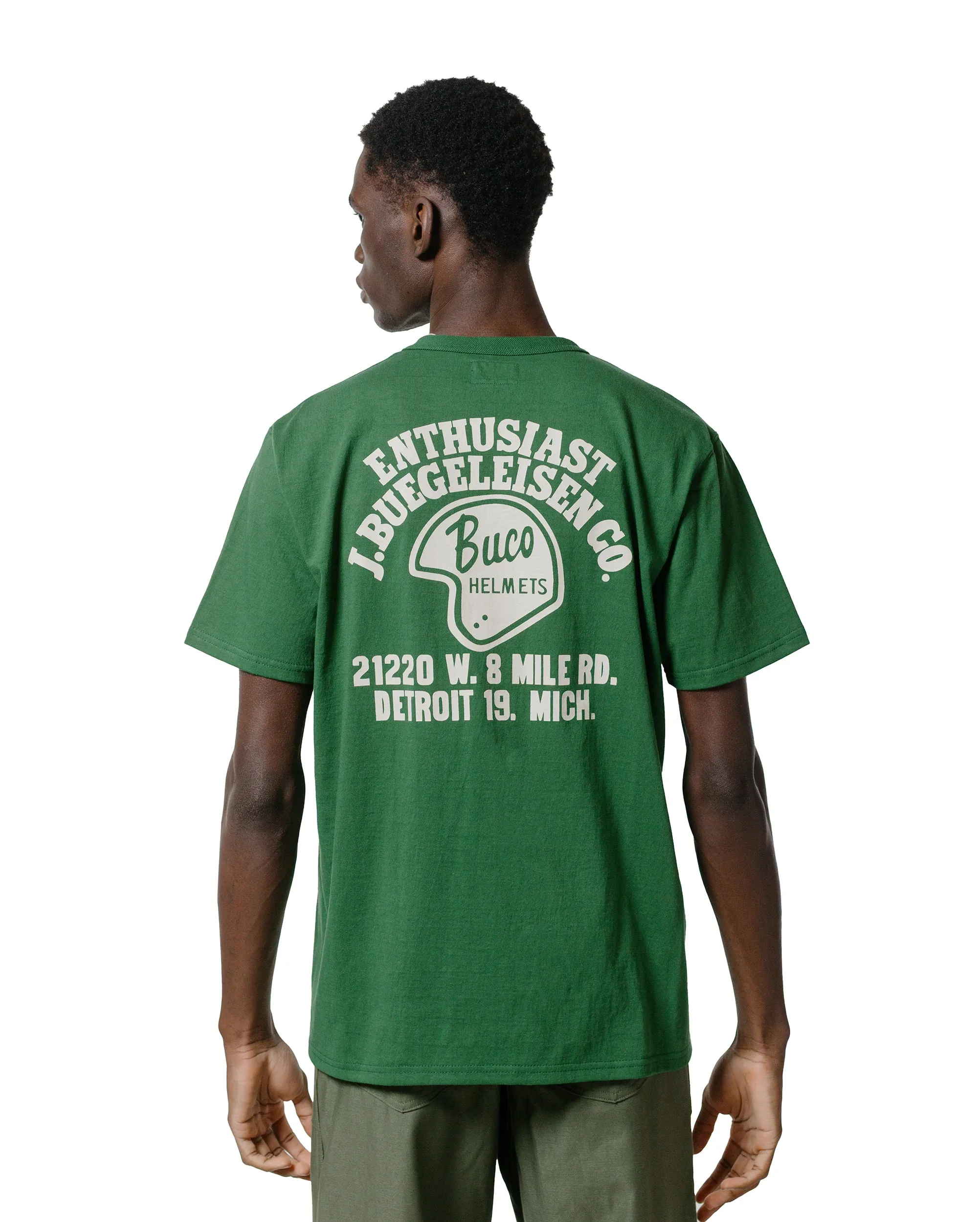 The Real McCoy's BC25005 Buco Tee / Enthusiast Green sold by Lost & Found product image thumbnail 3
