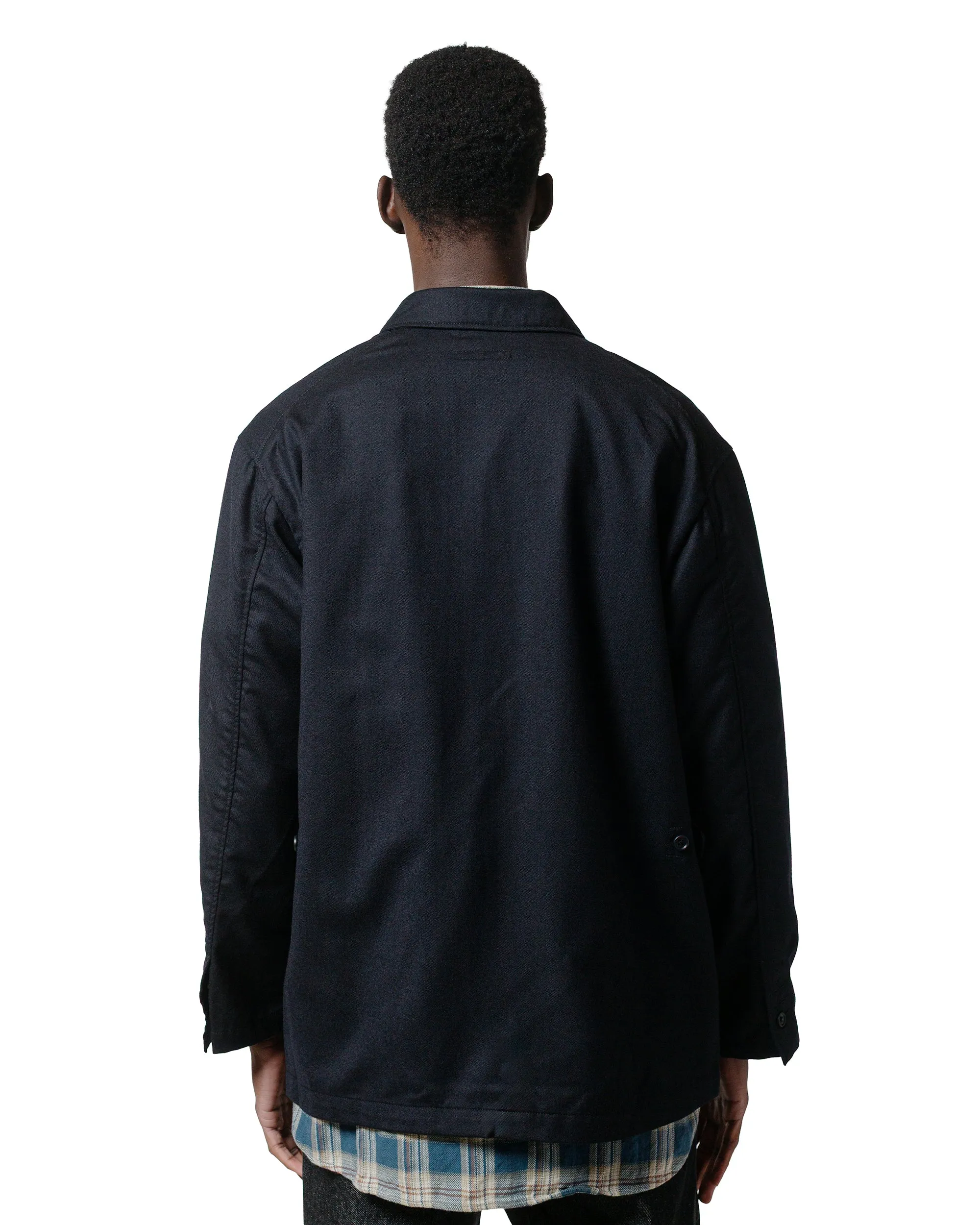 Engineered Garments Loiter Jacket Dark Navy High Count Worsted Wool sold by Lost & Found product image thumbnail 3