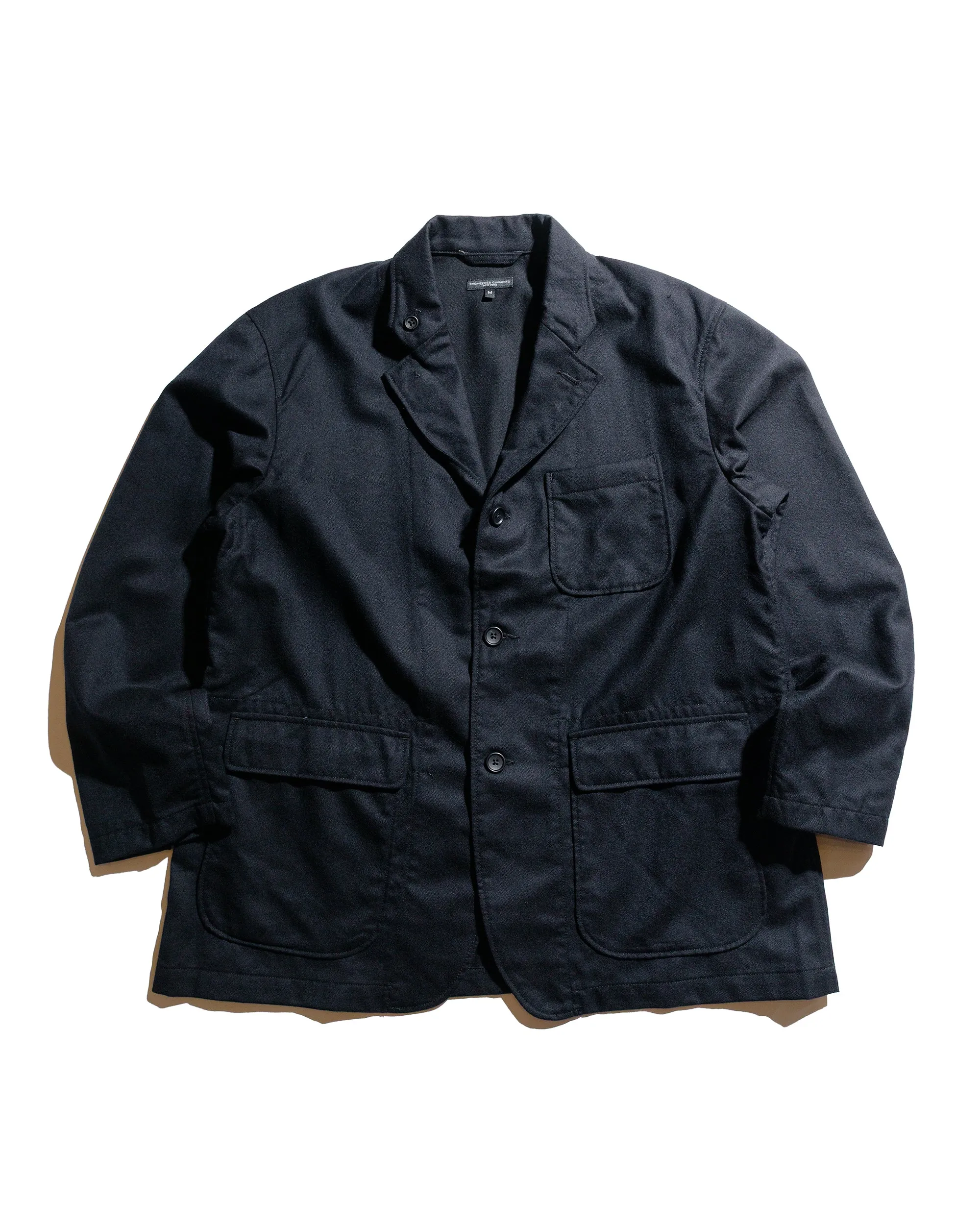 Engineered Garments Loiter Jacket Dark Navy High Count Worsted Wool sold by Lost & Found