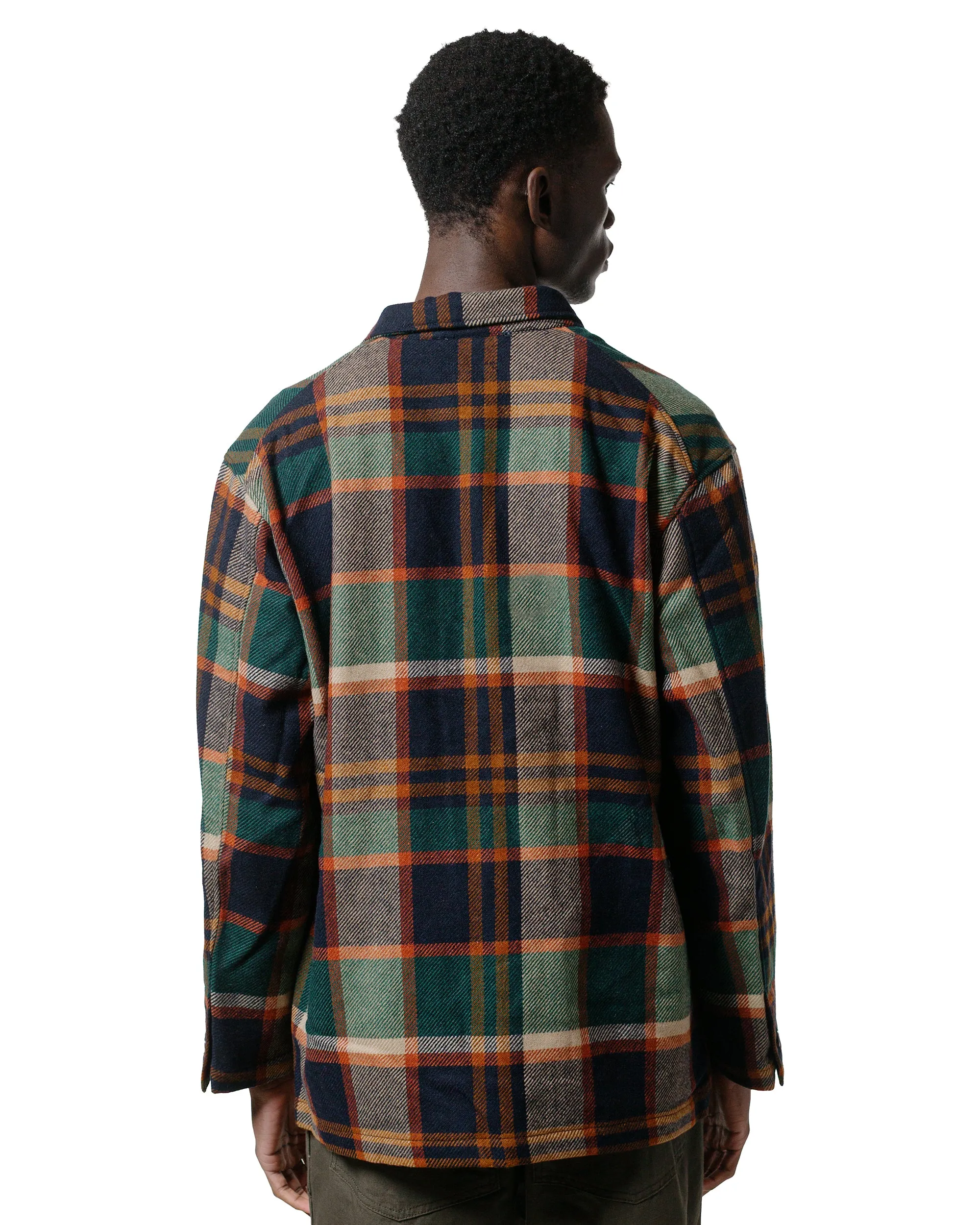 Engineered Garments Loiter Jacket Navy/Brown Heavy Wool Plaid sold by Lost & Found product image thumbnail 3