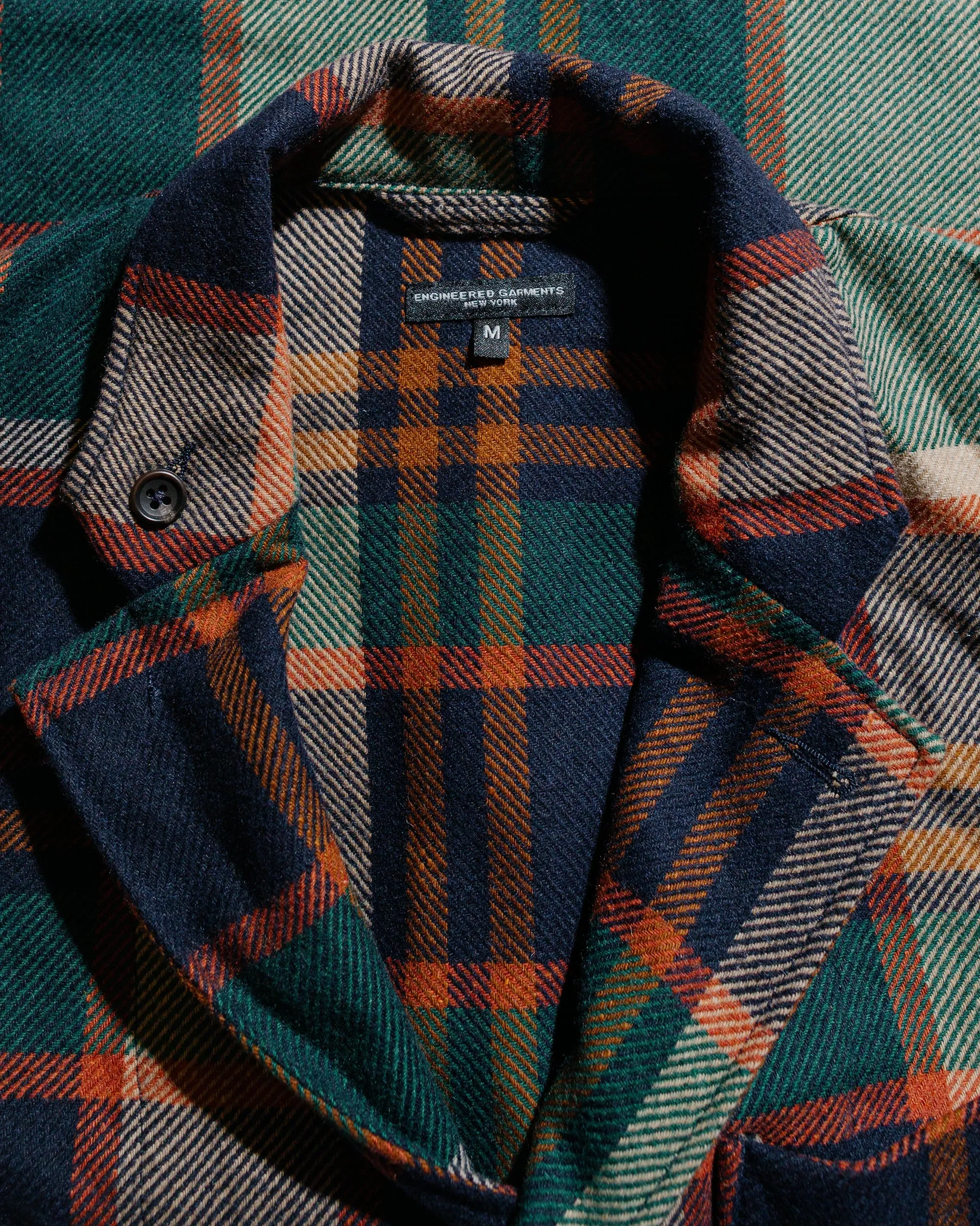 Engineered Garments Loiter Jacket Navy/Brown Heavy Wool Plaid sold by Lost & Found product image thumbnail 5