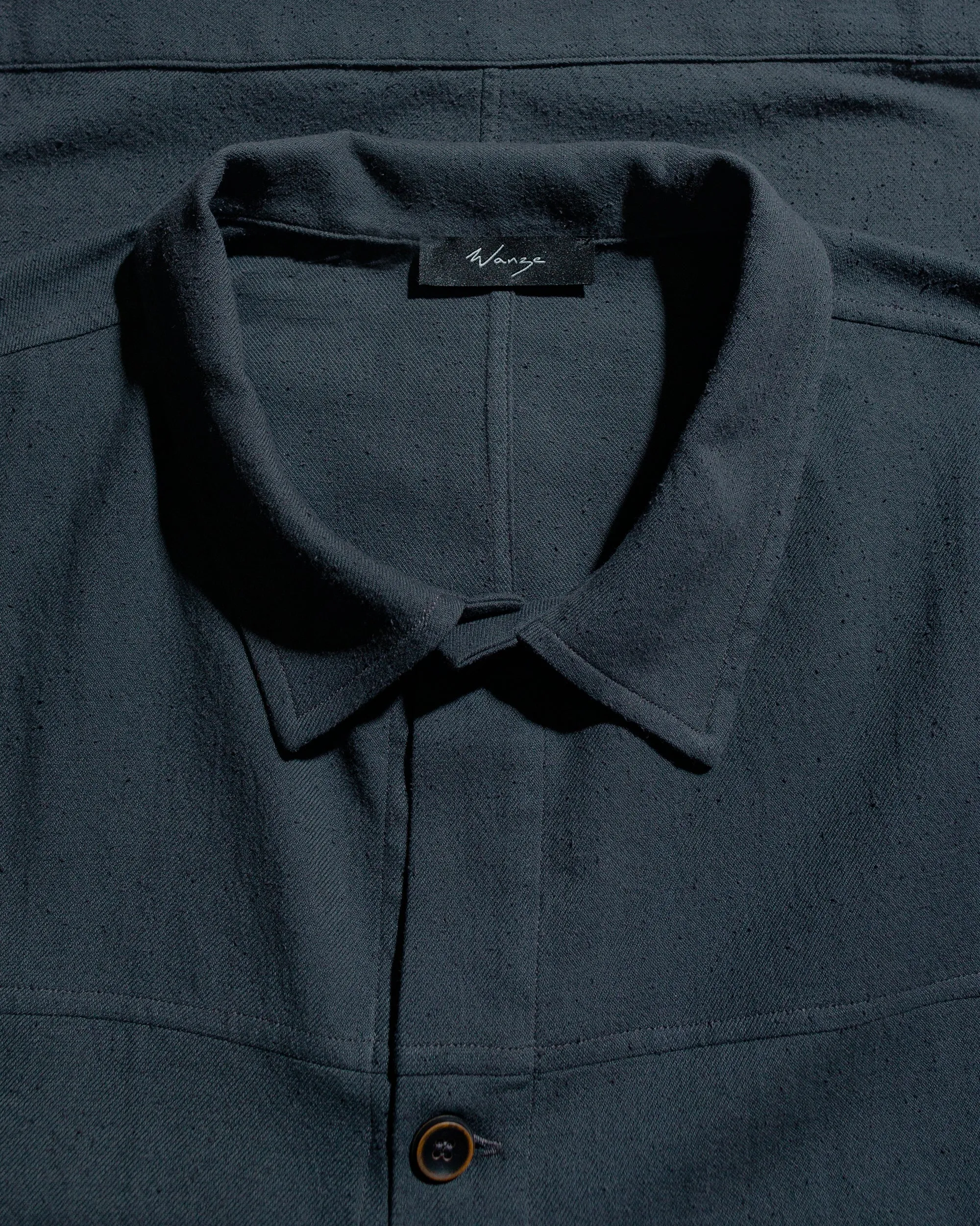 Wanze Type 1 Overshirt Raw Cotton Silk Washed Black sold by Lost & Found product image thumbnail 5