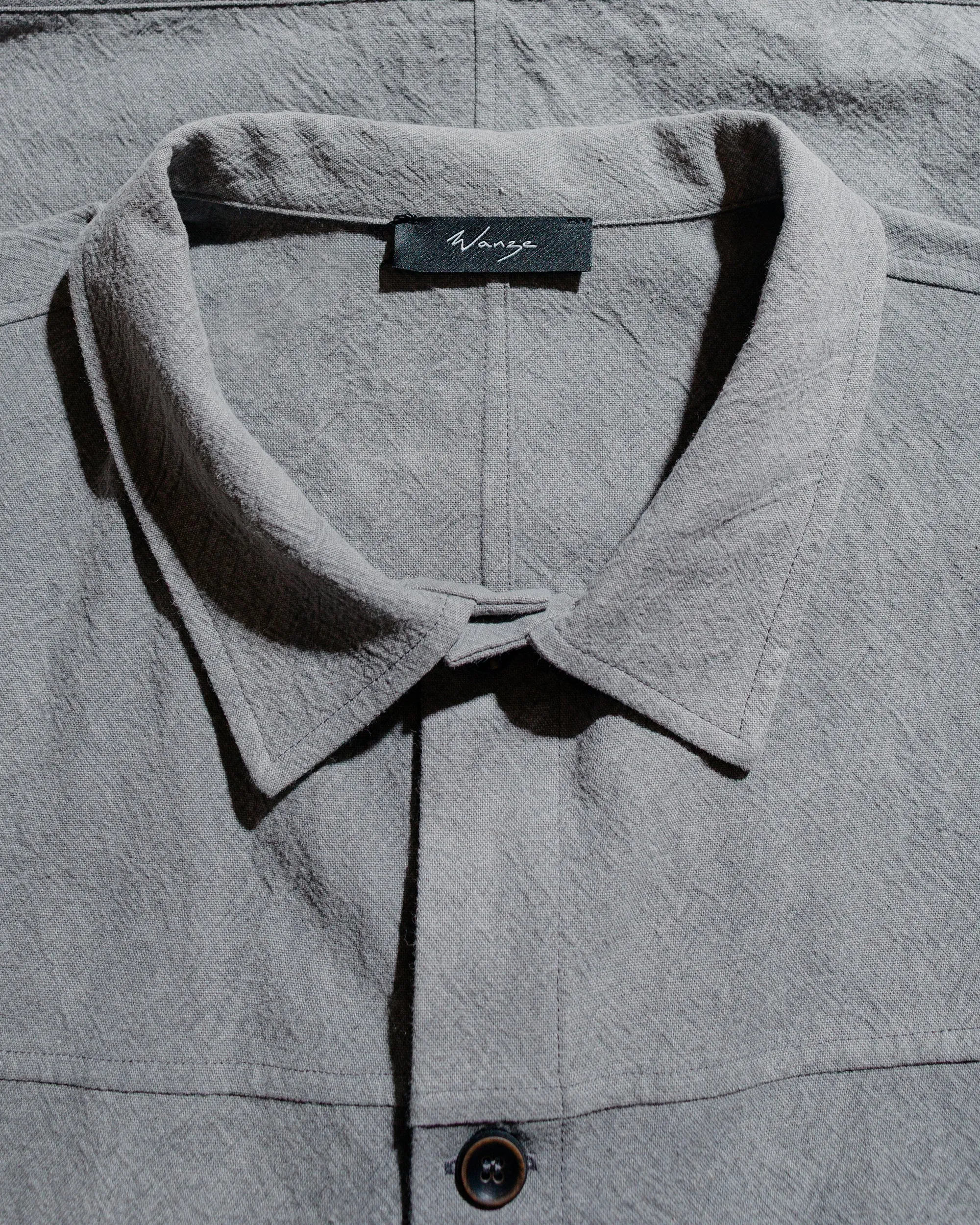 Wanze Type 1 Overshirt Cotton Linen Ramie Light Charcoal sold by Lost & Found product image thumbnail 5