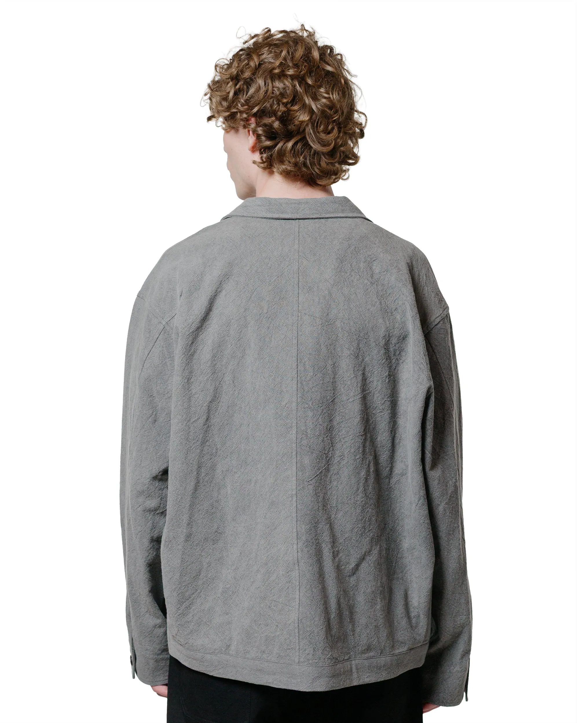 Wanze Type 1 Overshirt Cotton Linen Ramie Light Charcoal sold by Lost & Found product image thumbnail 3