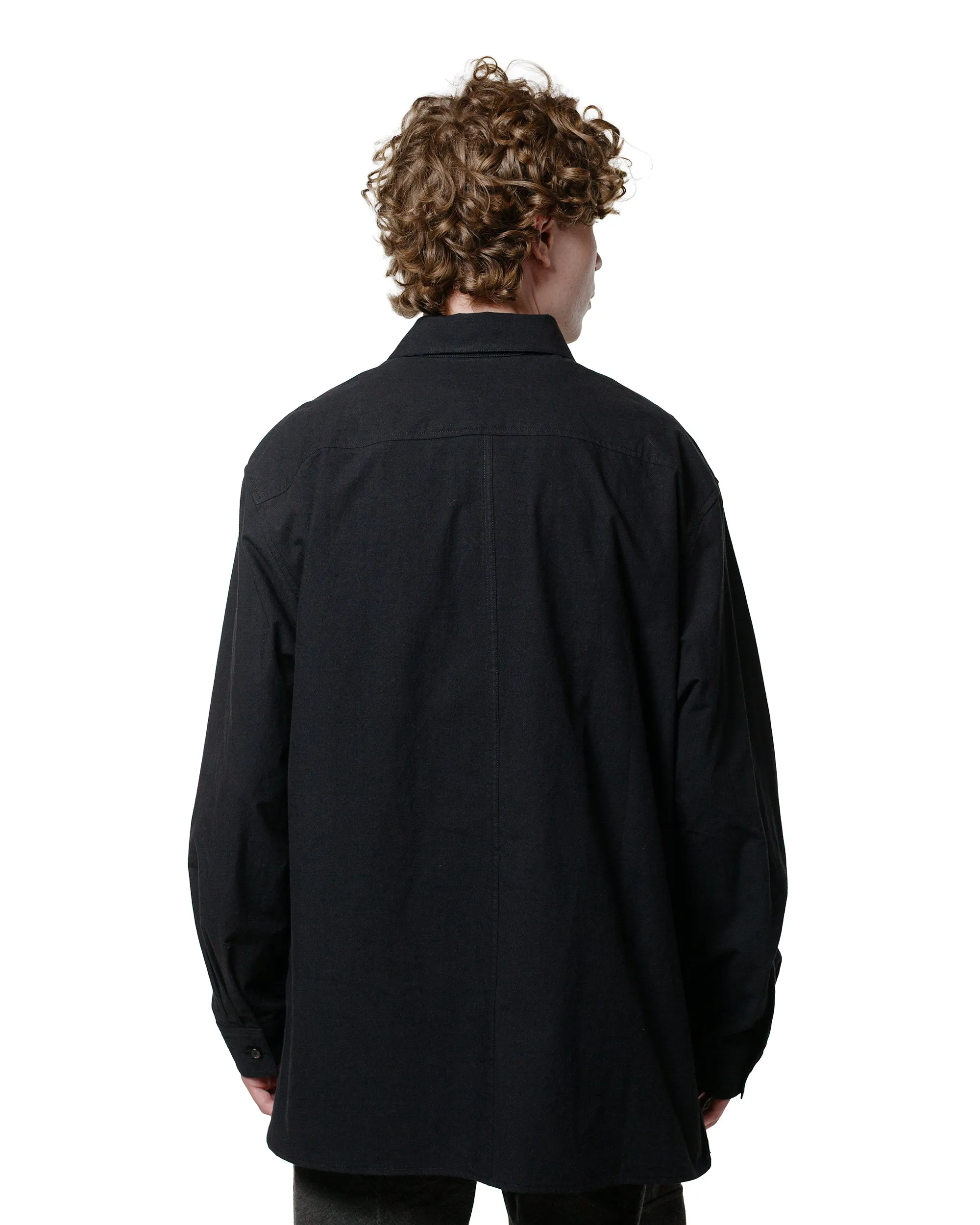 Wanze Half Zip Shirt Typewriter Cotton Black sold by Lost & Found product image thumbnail 3