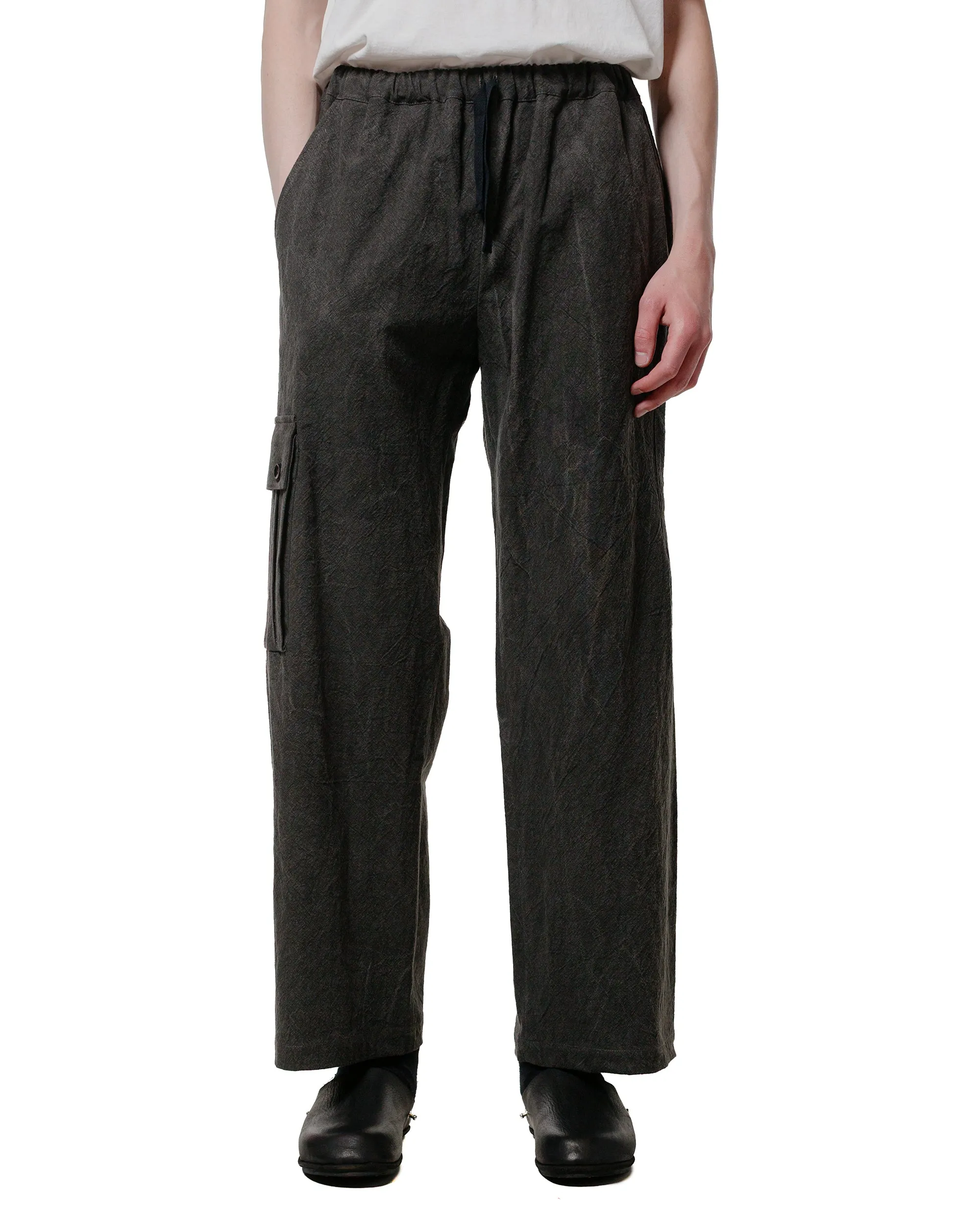 Wanze Easy Pant Cotton Linen Ramie Dark Charcoal sold by Lost & Found product image thumbnail 2