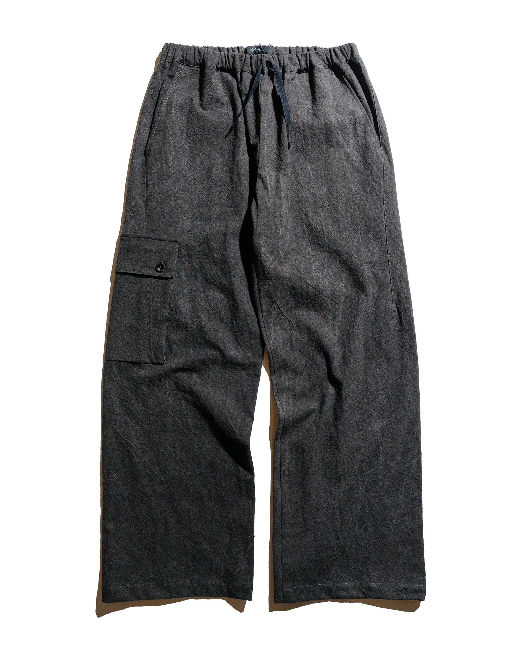 Wanze Easy Pant Cotton Linen Ramie Dark Charcoal sold by Lost & Found