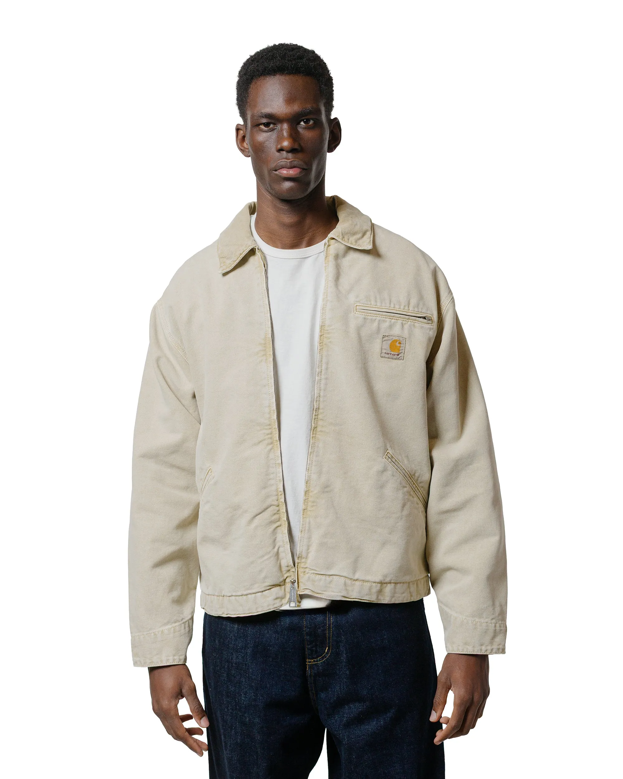 Carhartt W.I.P. OG Detroit Jacket Dusty Hamilton Brown Chalk Washed sold by Lost & Found product image thumbnail 2