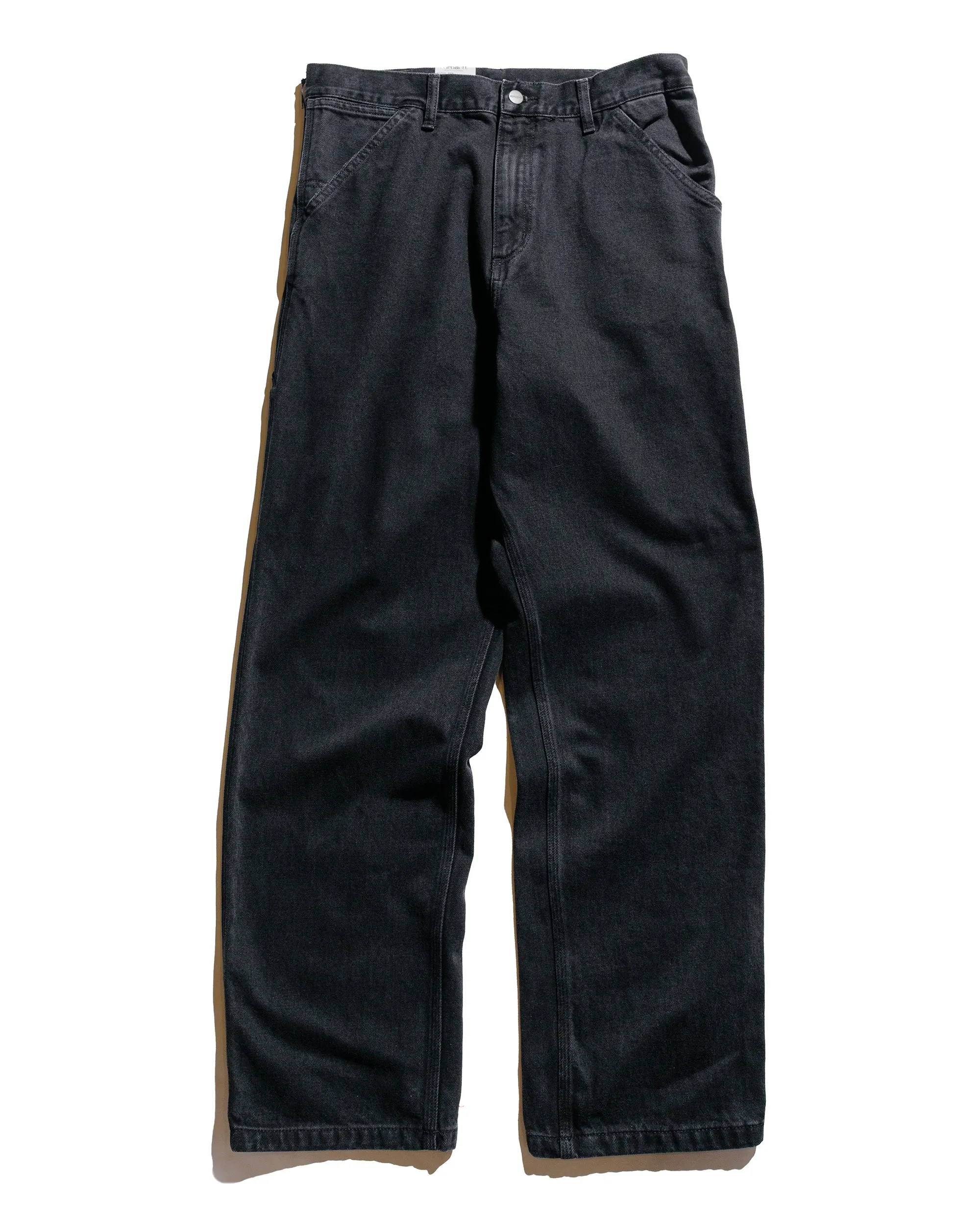 Carhartt W.I.P. Single Knee Pant Black Stone Washed sold by Lost & Found