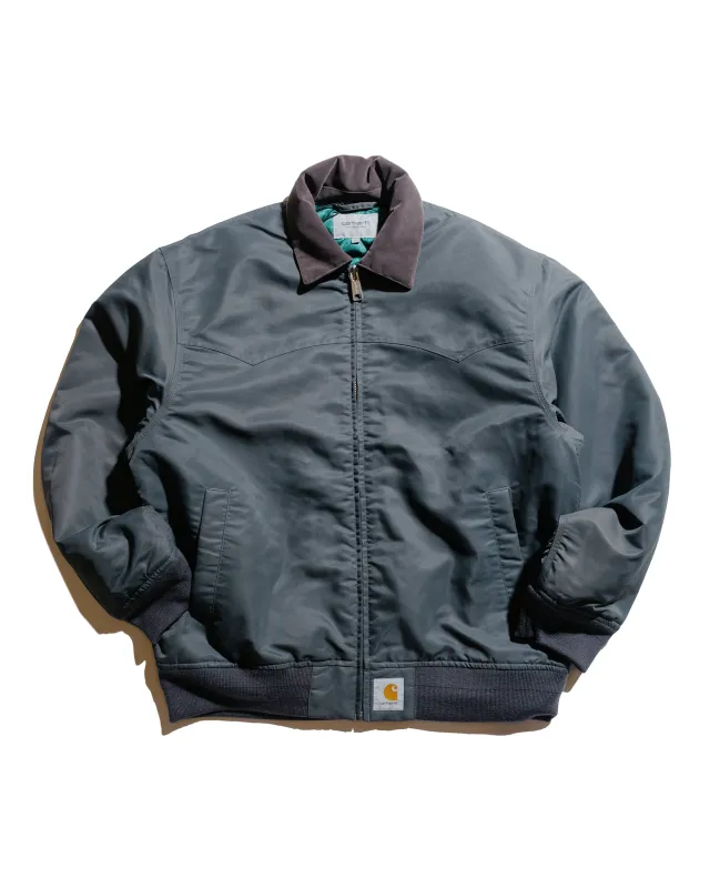 Carhartt W.I.P. Santa Fe Alumni Jacket Graphite/Dark Fir sold by Lost & Found