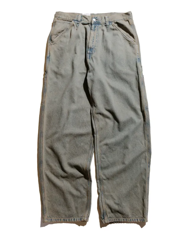 Carhartt W.I.P. OG Single Knee Pant Blue/Leather Garment Dyed sold by Lost & Found