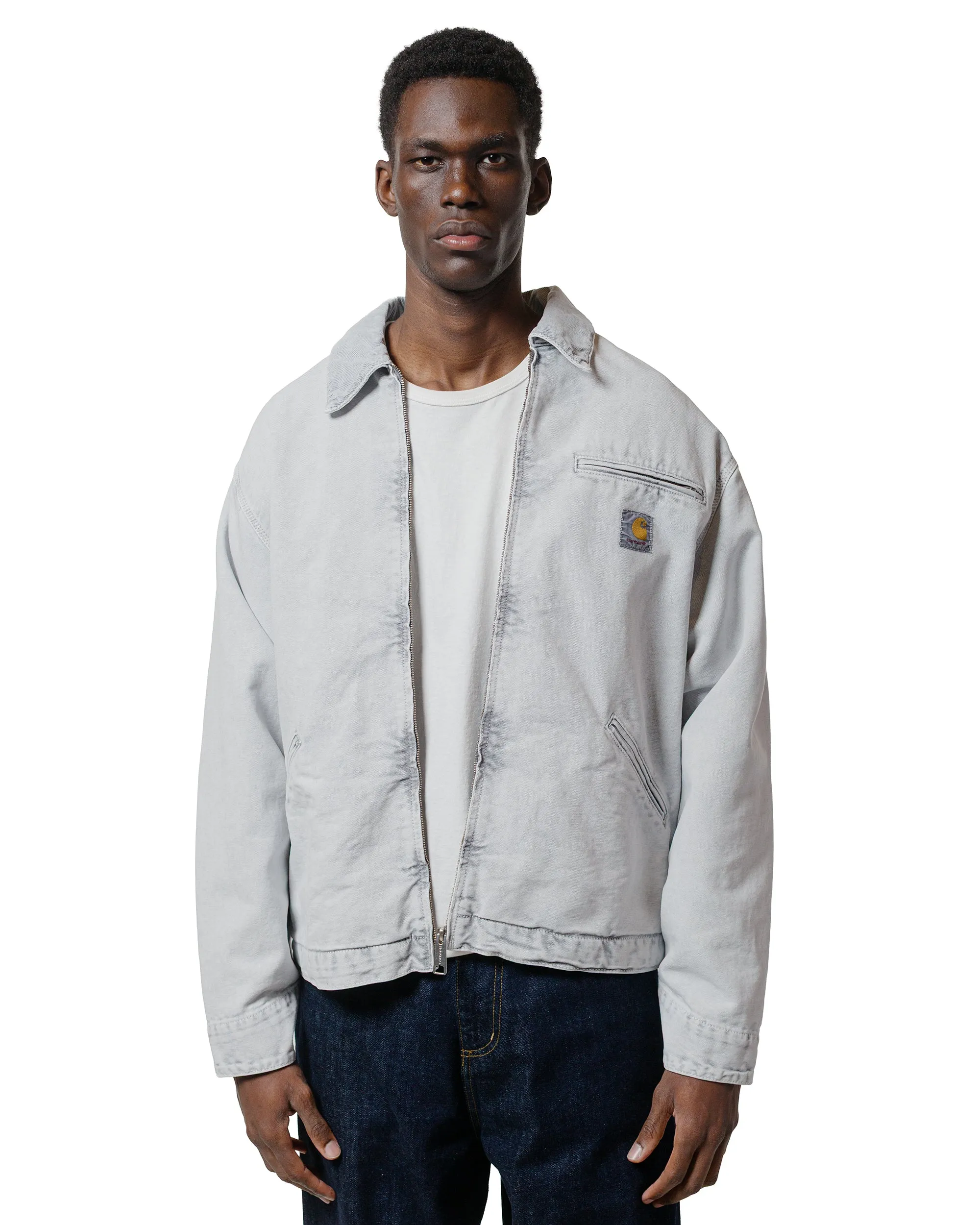 Carhartt W.I.P. OG Detroit Jacket Black/Black Chalk Washed sold by Lost & Found product image thumbnail 2