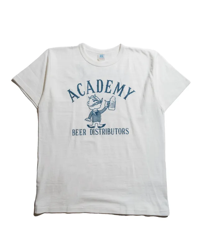 Warehouse Lot. JG-CS06 Academy Beer Distributors T Off White sold by Lost & Found