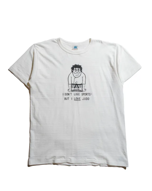 Warehouse Lot. JG-CS06 I Love Judo T Off White sold by Lost & Found