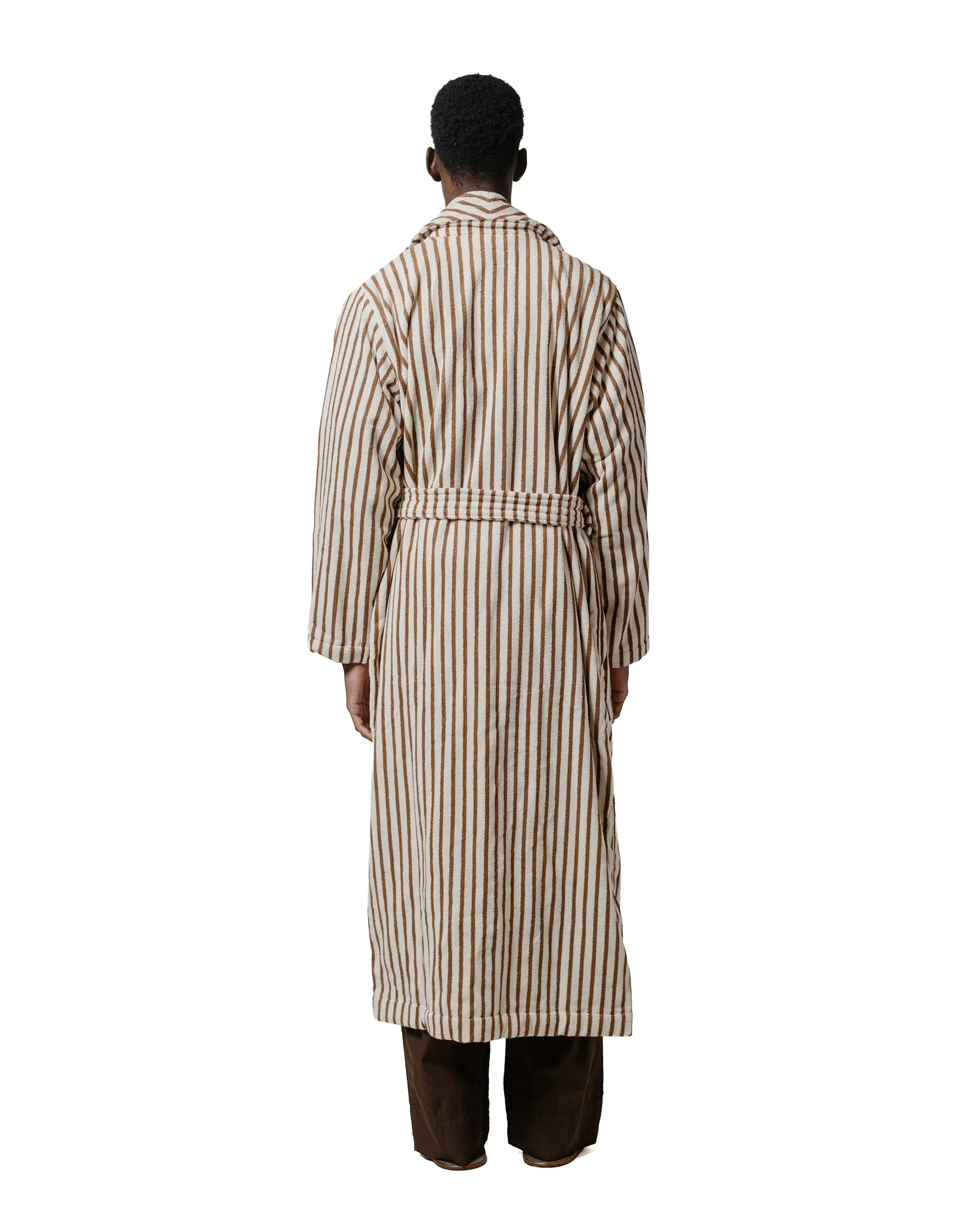 Tekla Terry Classic Bathrobe Kodiak Stripes sold by Lost & Found product image thumbnail 4