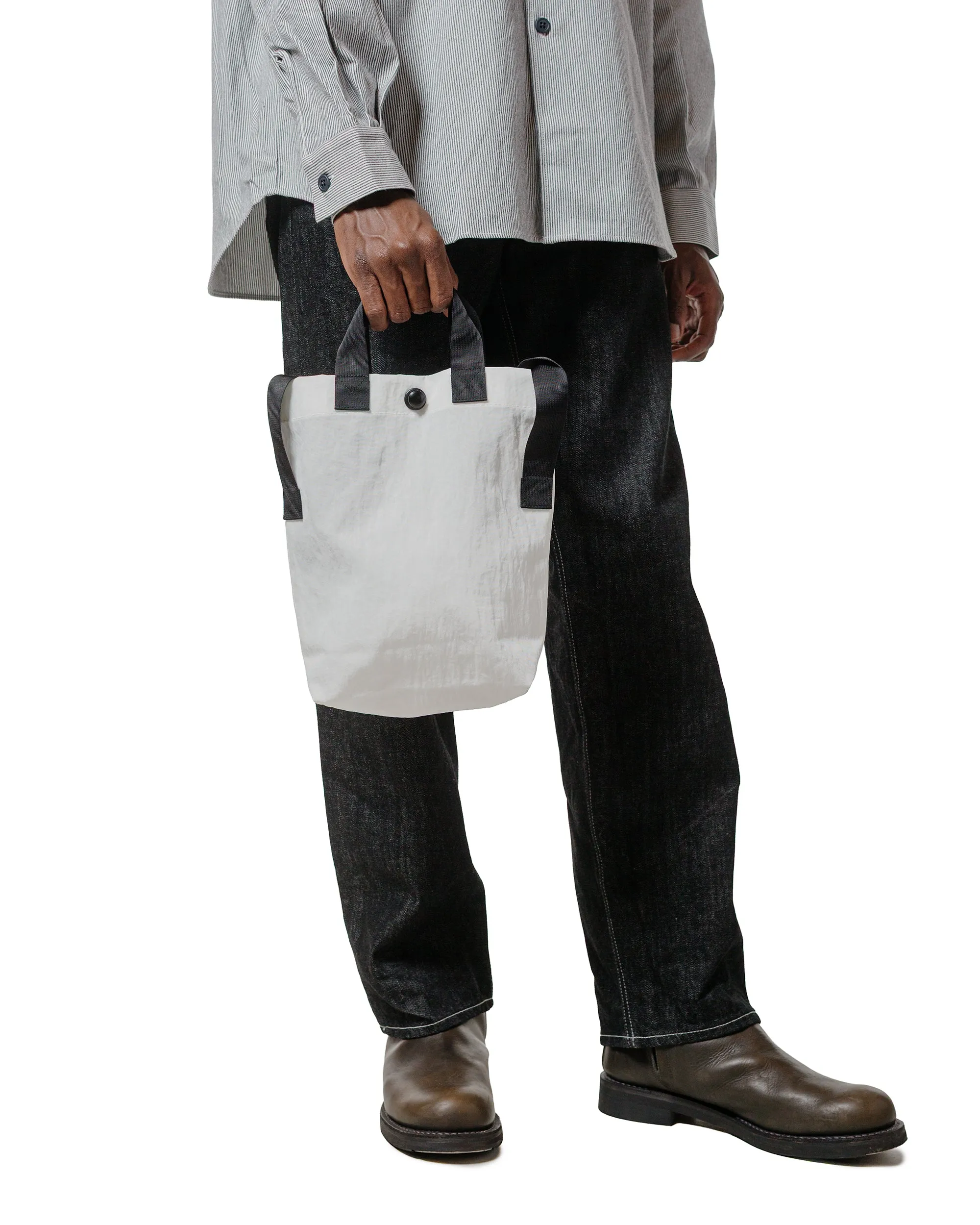 MAN-TLE R19 Bag-4 Mini Tote White Nylon sold by Lost & Found product image thumbnail 3