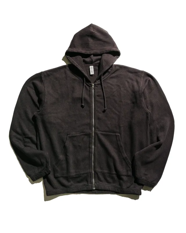 Another Aspect Another Zip Hoodie 1.0 Dark Brown sold by Lost & Found
