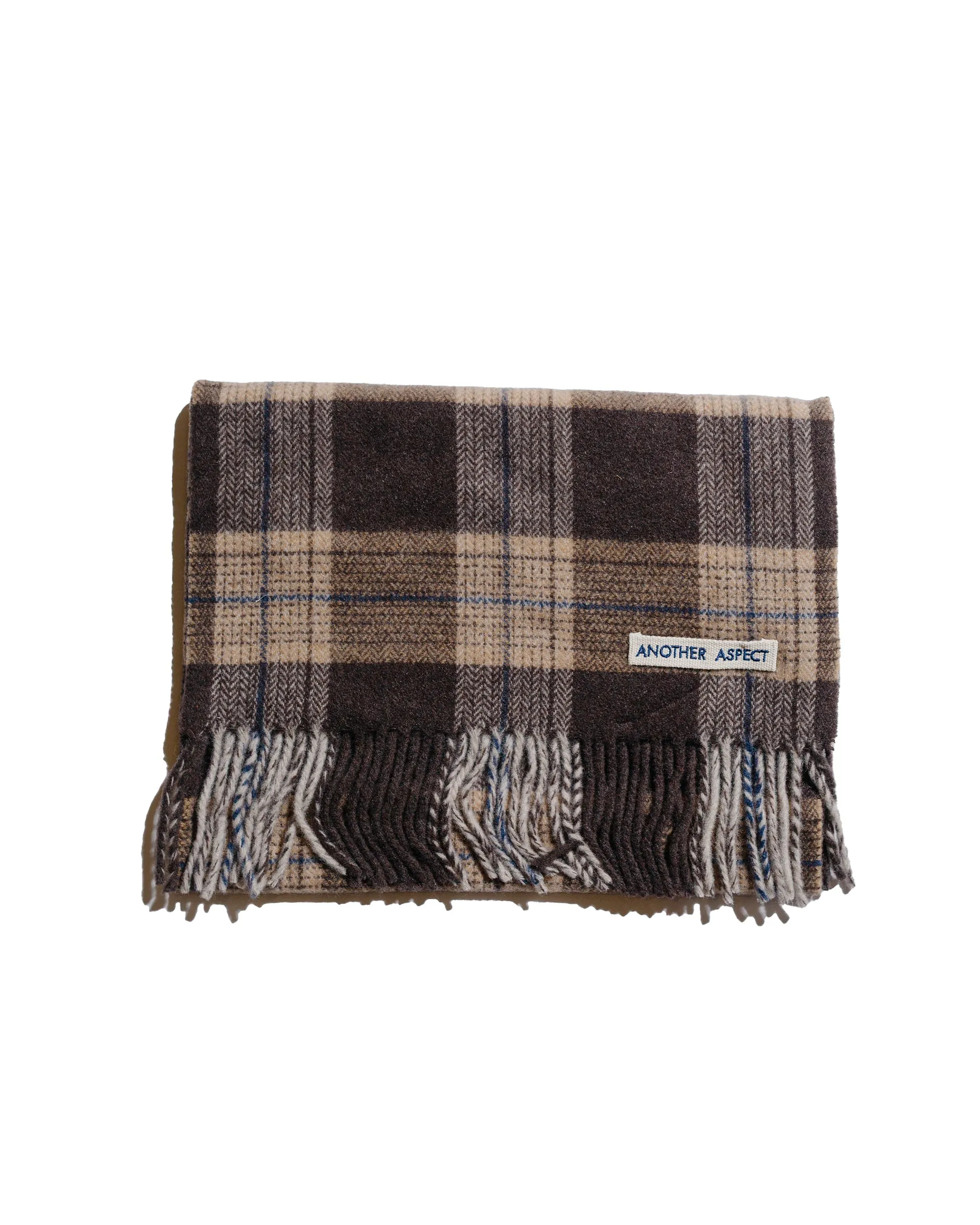 Another Aspect Another Scarf 1.0 Brown/Navy Check sold by Lost & Found product image thumbnail 2