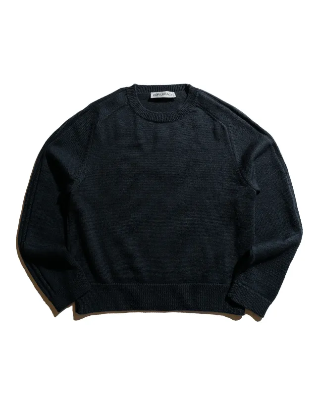 Our Legacy True Roundneck Off Black Rustic Merino sold by Lost & Found