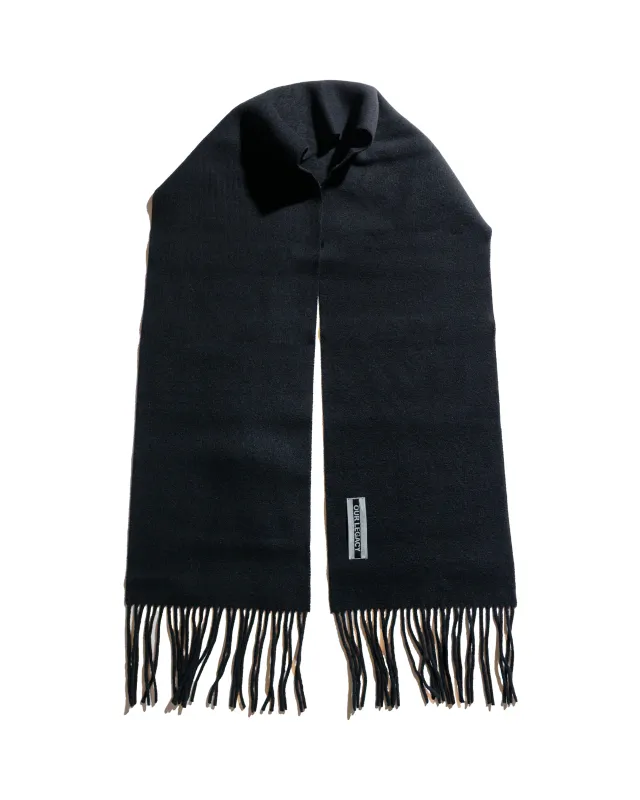 Our Legacy Estate Scarf Black Double Wool sold by Lost & Found
