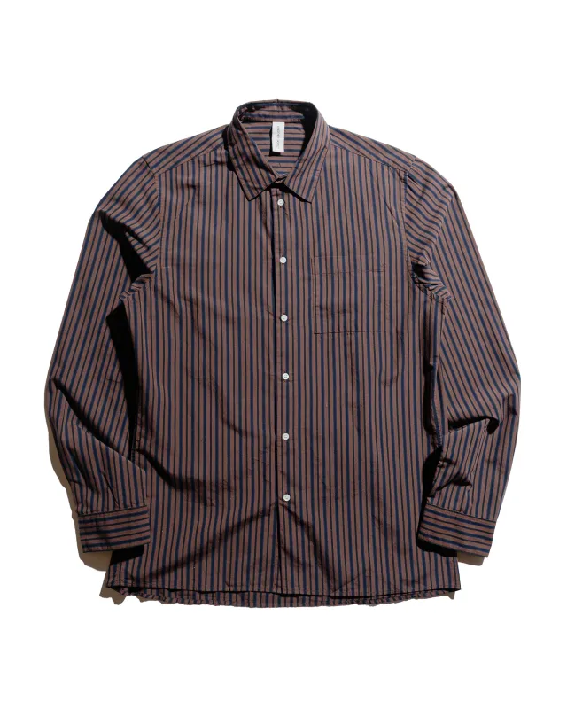 Another Aspect Another Shirt 3.0 Brown/Black Stripe sold by Lost & Found