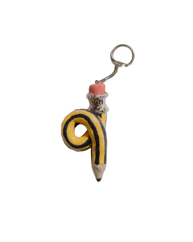 Truls Mårtensson Pencil Keychain #2 Black/Yellow made by Lost & Found