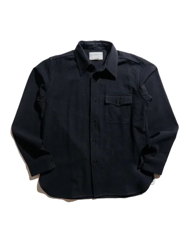 The Real McCoy's MS17101 U.S. Navy CPO Shirt Wool Navy sold by Lost & Found