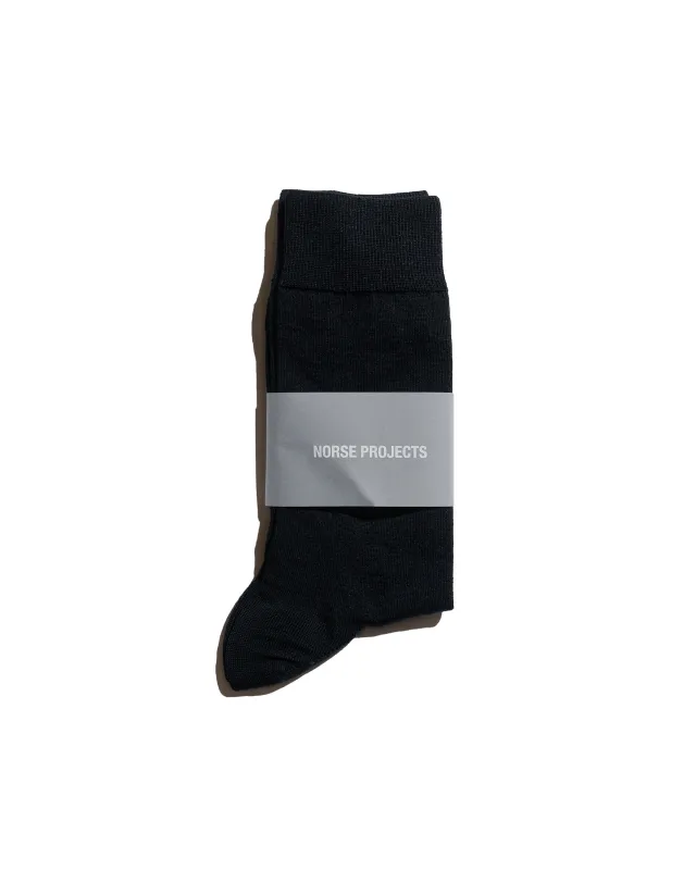 Norse Projects Bjarki Tech Merino Sock All Black made by Norse Projects