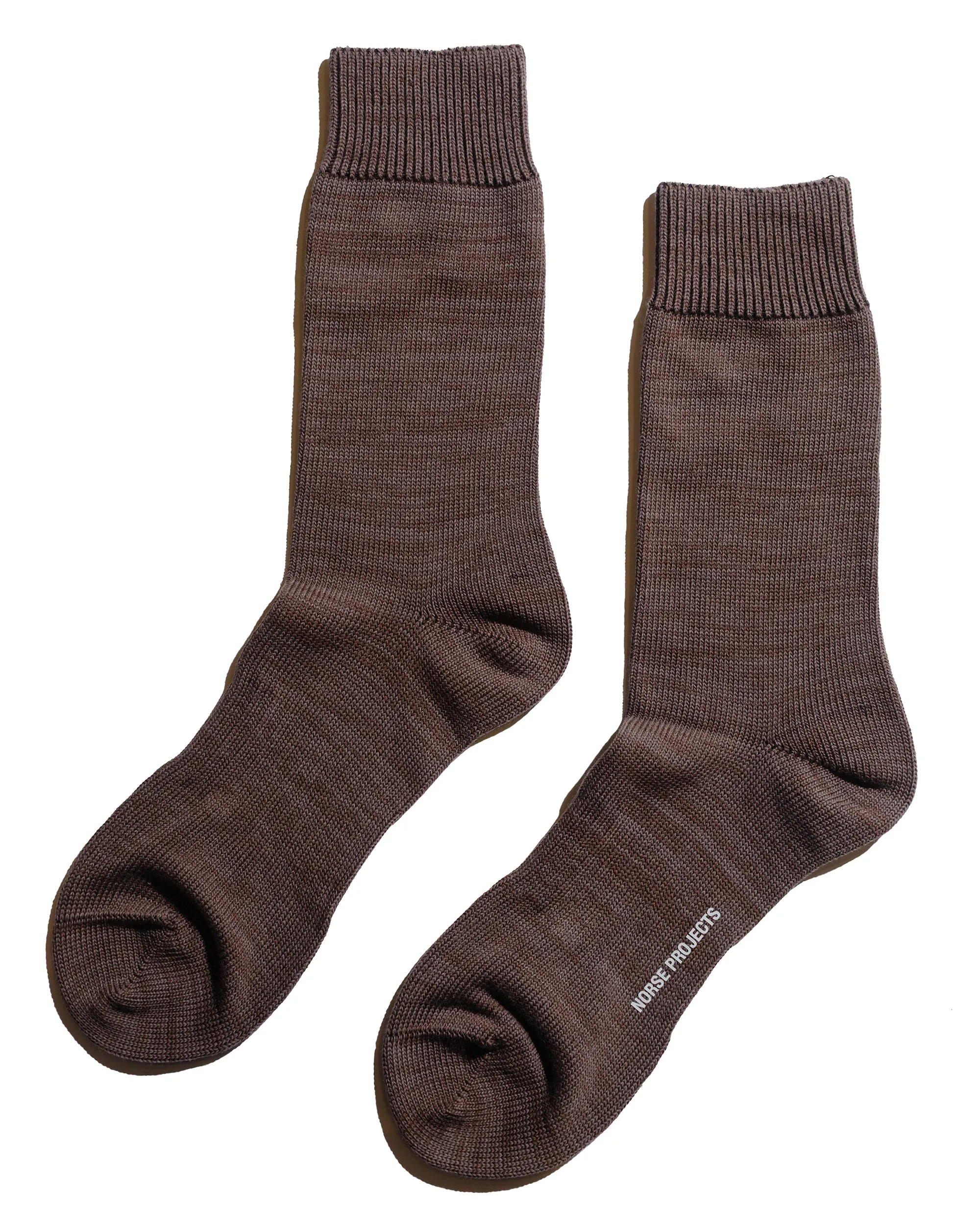 Norse Projects Bjarki Heavy Cotton Twist Sock Seal Brown sold by Lost & Found product image thumbnail 2
