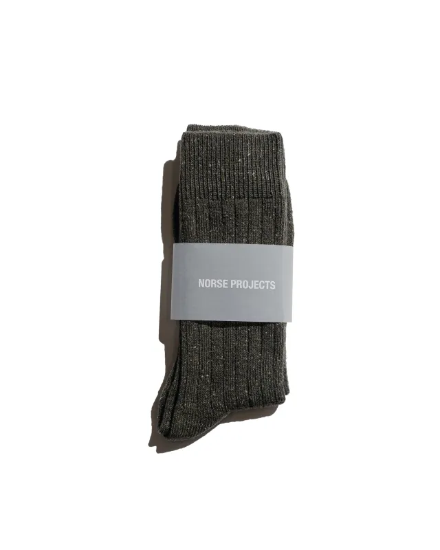 Norse Projects Bjarki Neps Olive Night sold by Lost & Found