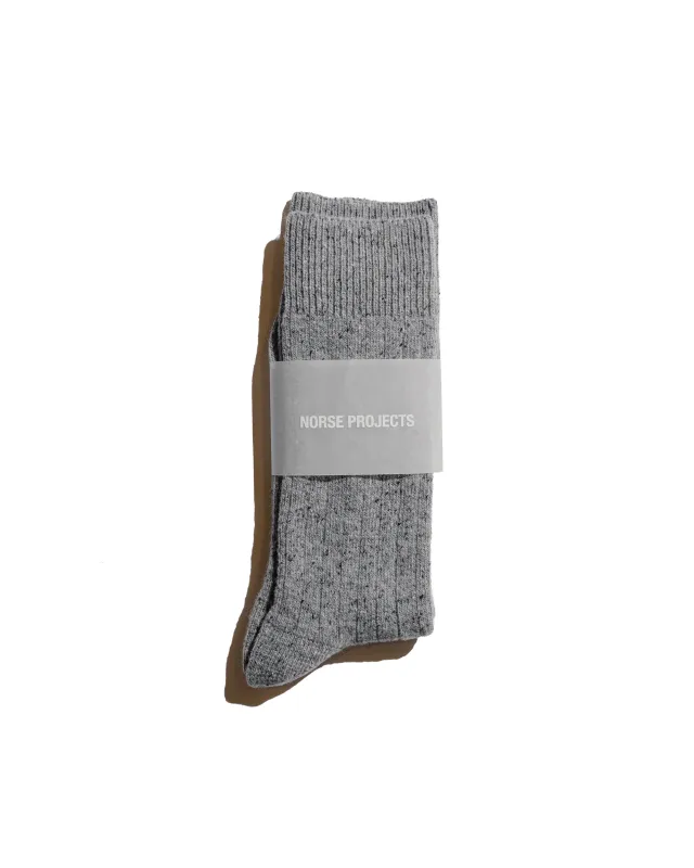 Norse Projects Bjarki Neps Grey Melange sold by Lost & Found