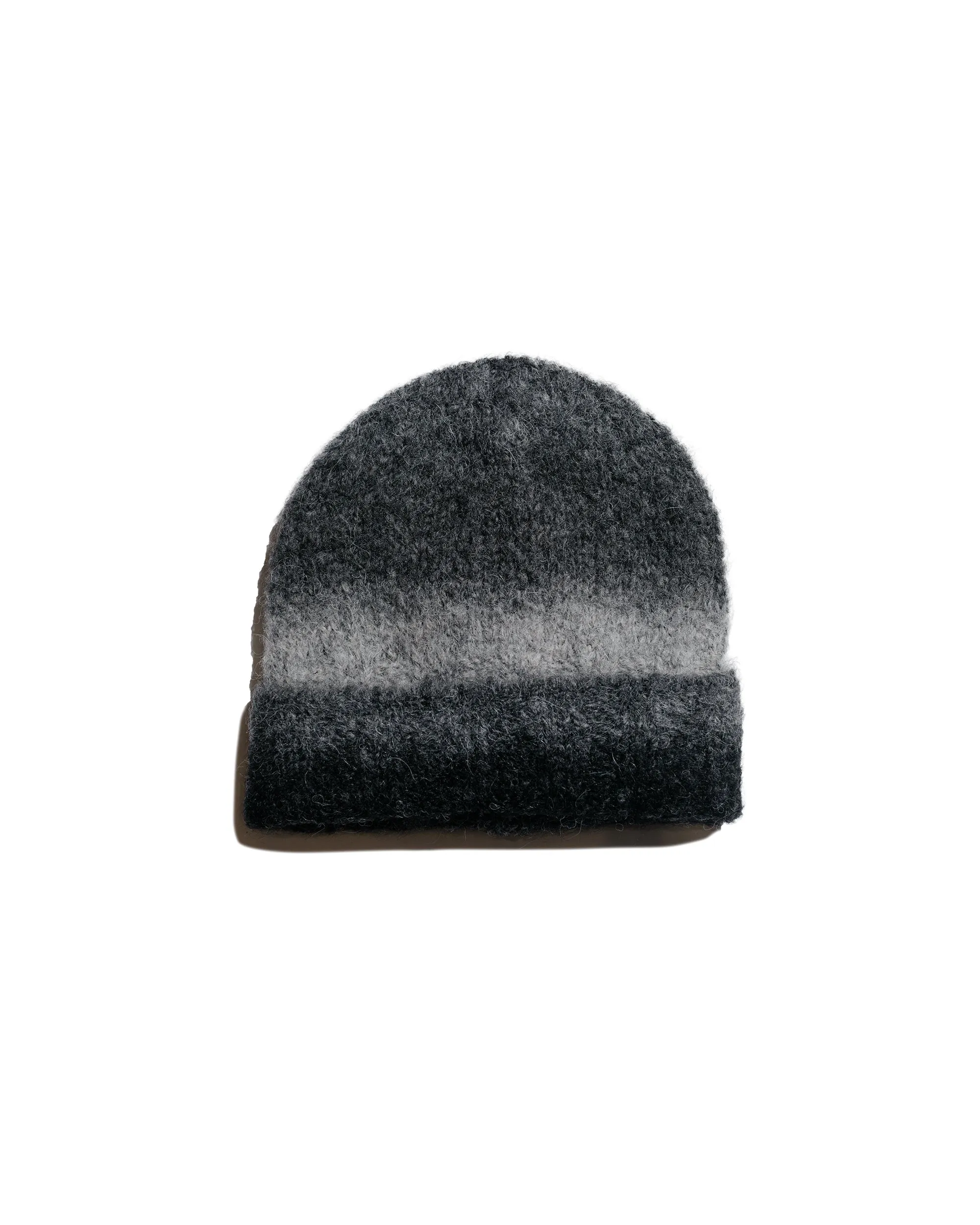 Norse Projects Gradient Alpaca Beanie Charcoal Melange sold by Lost & Found