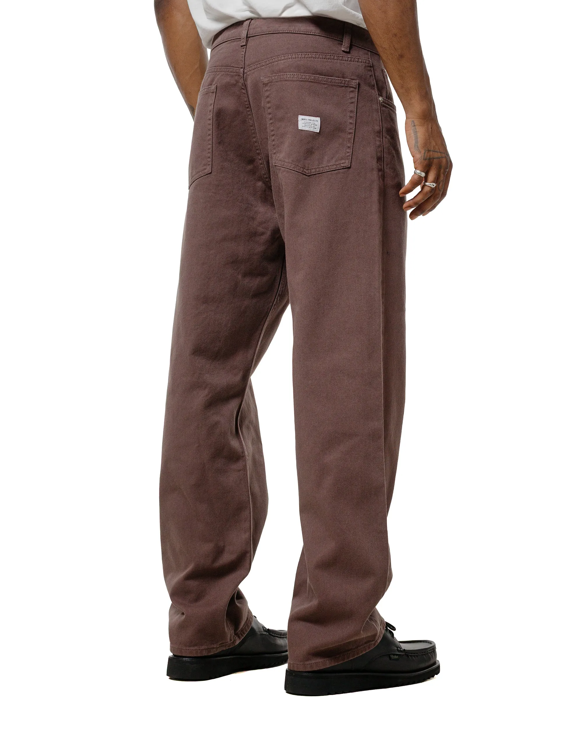 Norse Projects Mogens Relaxed 5 Pocket Heavy Twill Seal Brown sold by Lost & Found product image thumbnail 3