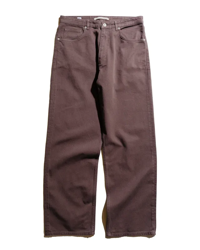 Norse Projects Mogens Relaxed 5 Pocket Heavy Twill Seal Brown sold by Lost & Found