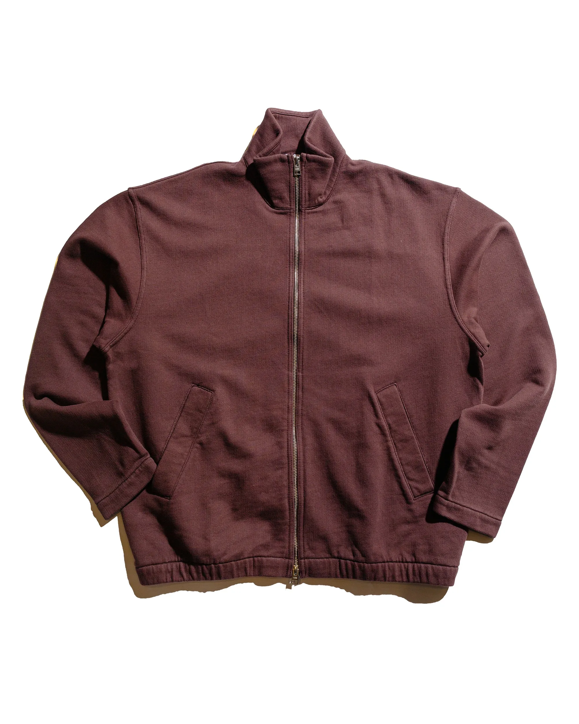 Norse Projects Bjorn Relaxed Organic Loopback Track Jacket Mahogany sold by Lost & Found
