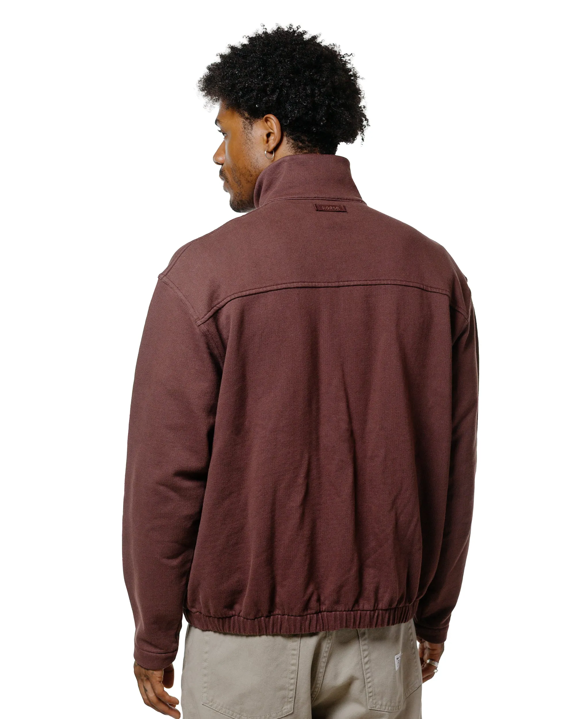Norse Projects Bjorn Relaxed Organic Loopback Track Jacket Mahogany sold by Lost & Found product image thumbnail 3