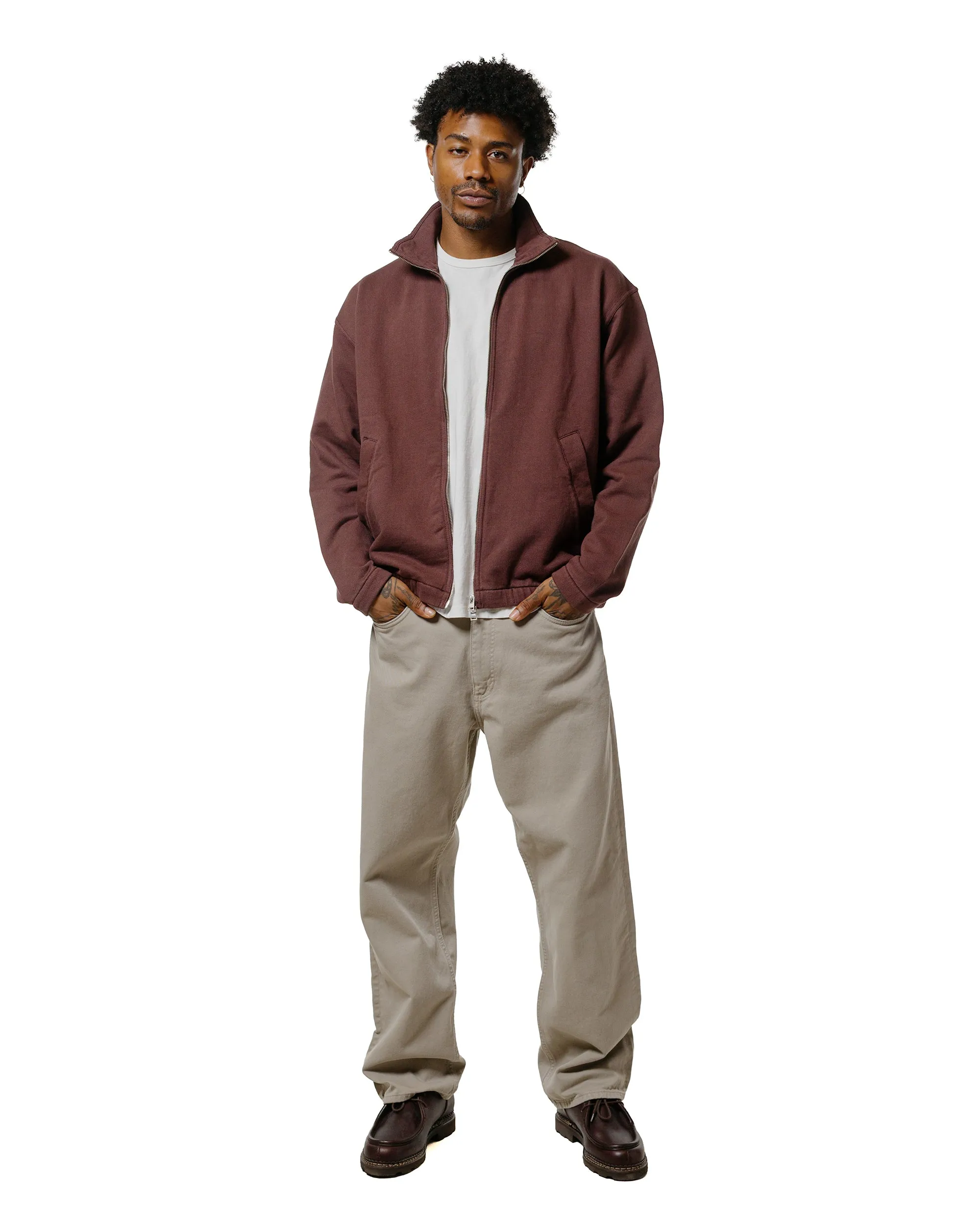 Norse Projects Bjorn Relaxed Organic Loopback Track Jacket Mahogany sold by Lost & Found product image thumbnail 4