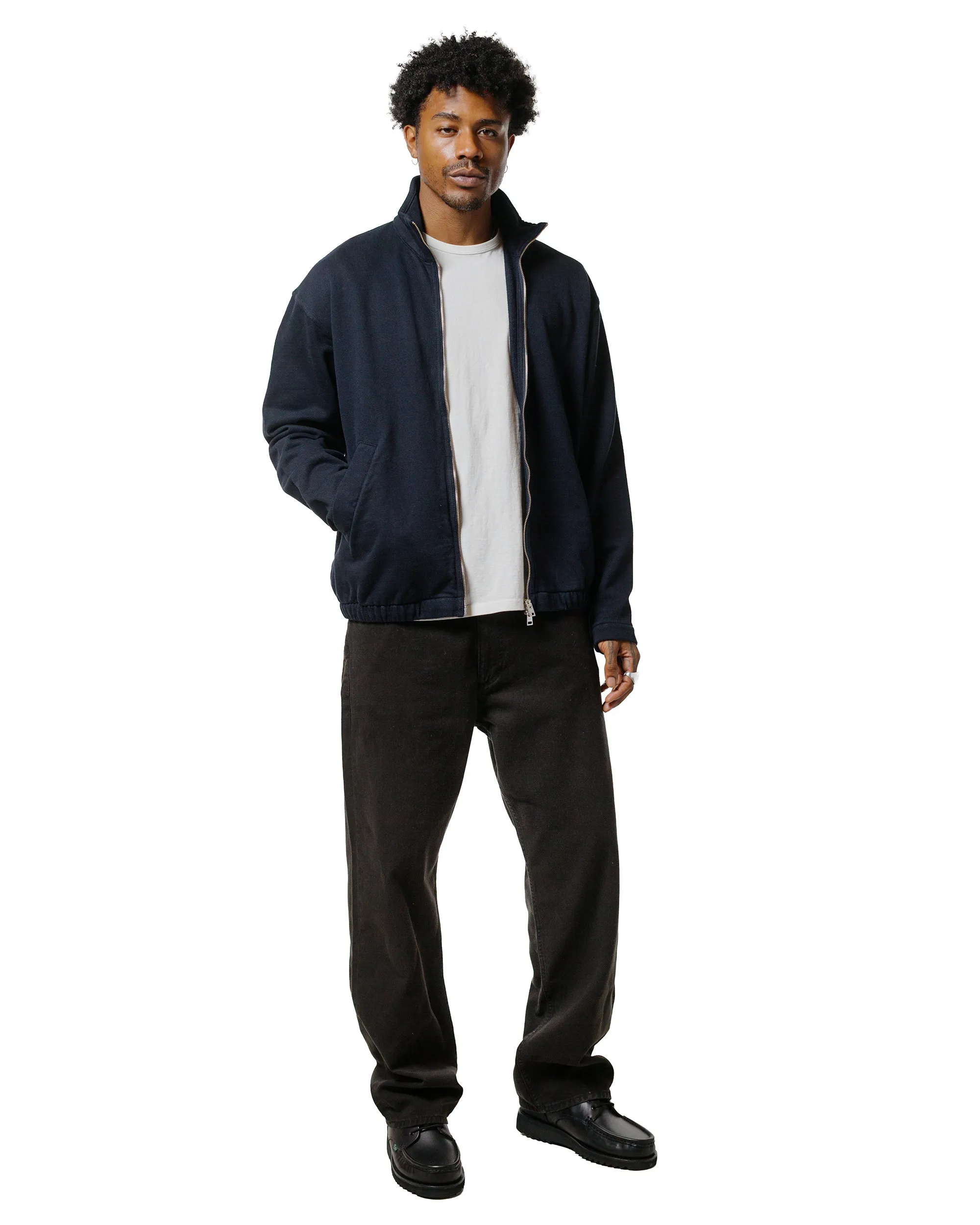 Norse Projects Bjorn Relaxed Organic Loopback Track Jacket Dark Navy sold by Lost & Found product image thumbnail 4