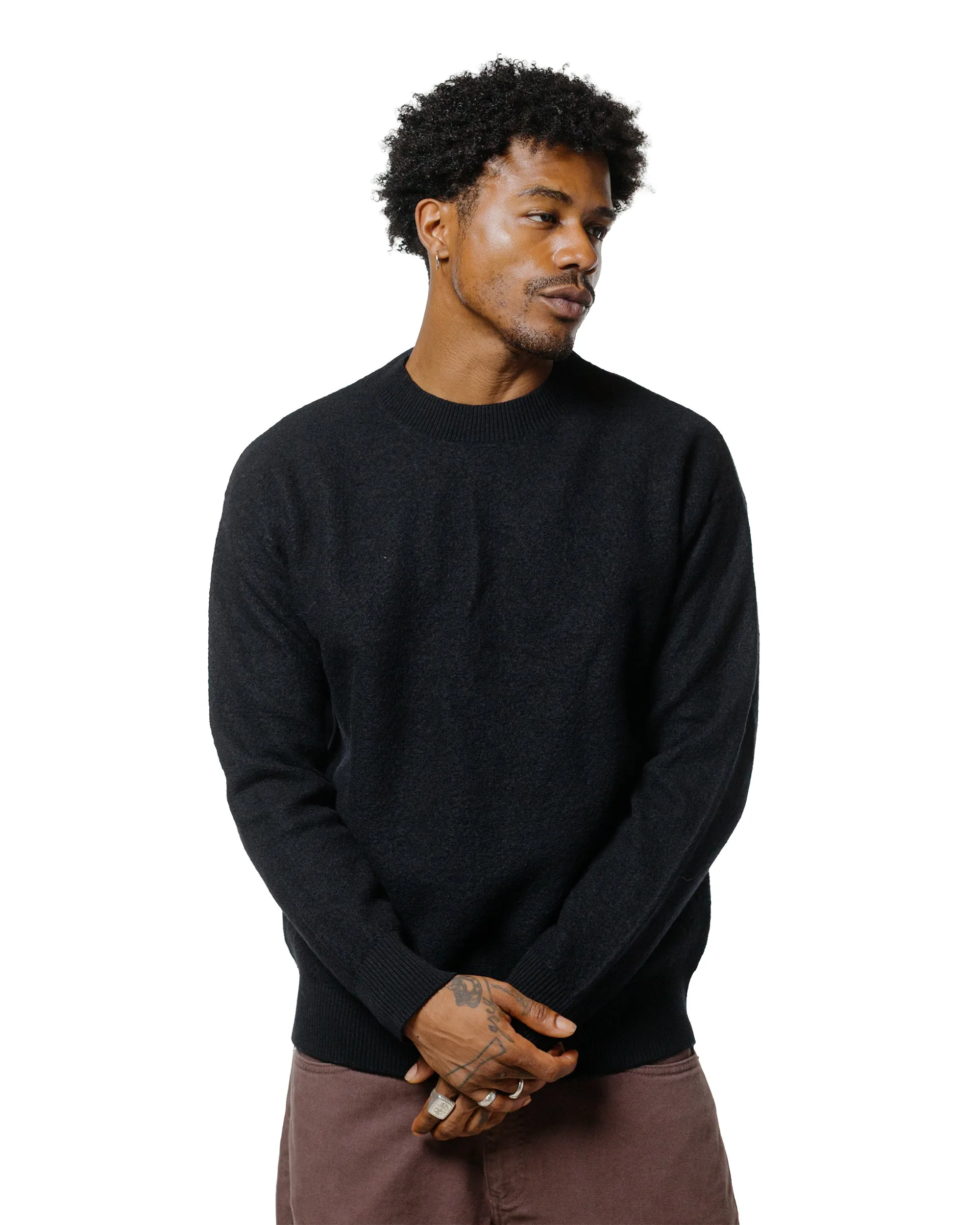 Norse Projects Rom Boiled Wool Crewneck Dark Navy sold by Lost & Found product image thumbnail 2