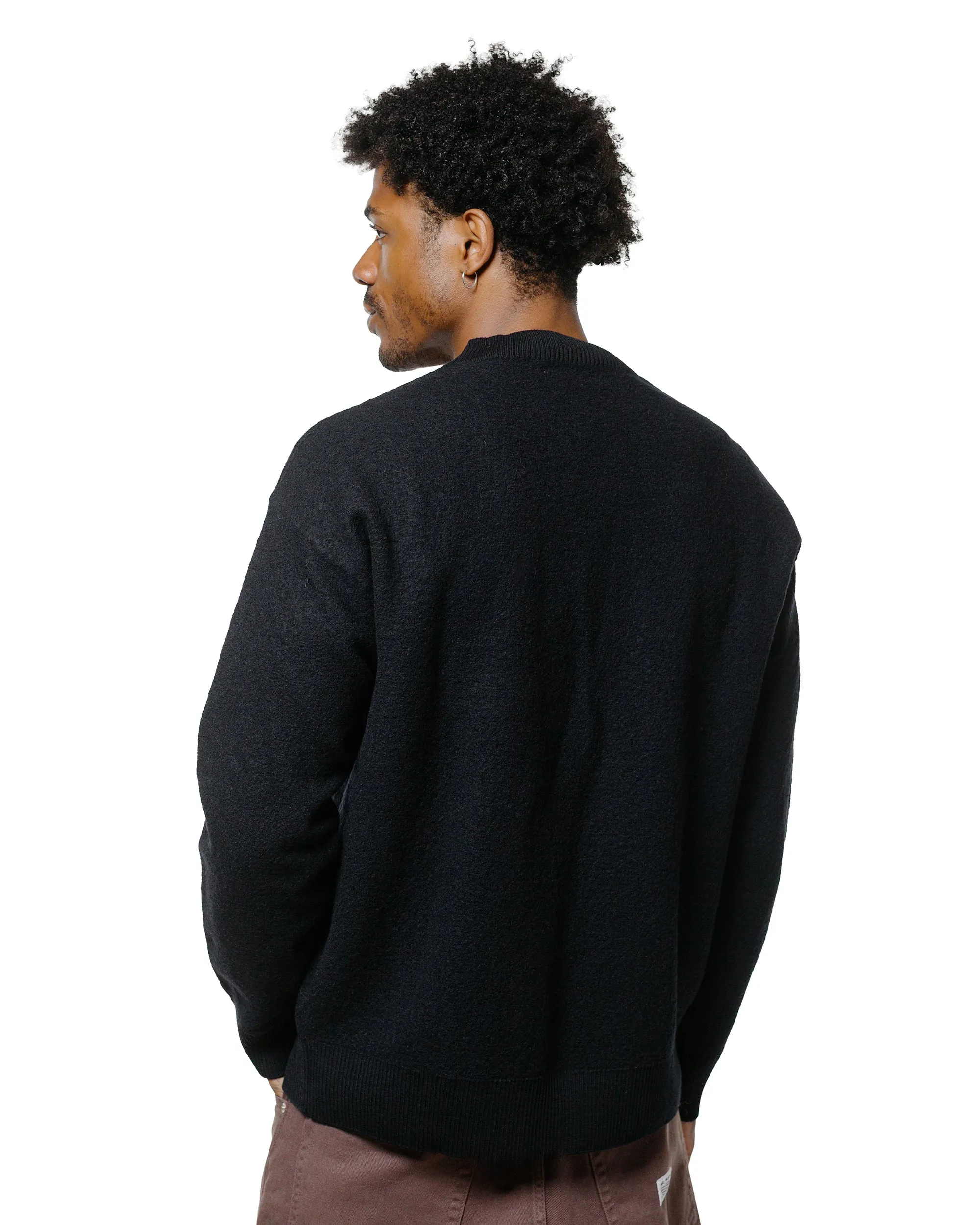 Norse Projects Rom Boiled Wool Crewneck Dark Navy sold by Lost & Found product image thumbnail 3