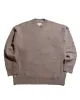 Norse Projects Rom Boiled Wool Crewneck Walnut sold by Lost & Found