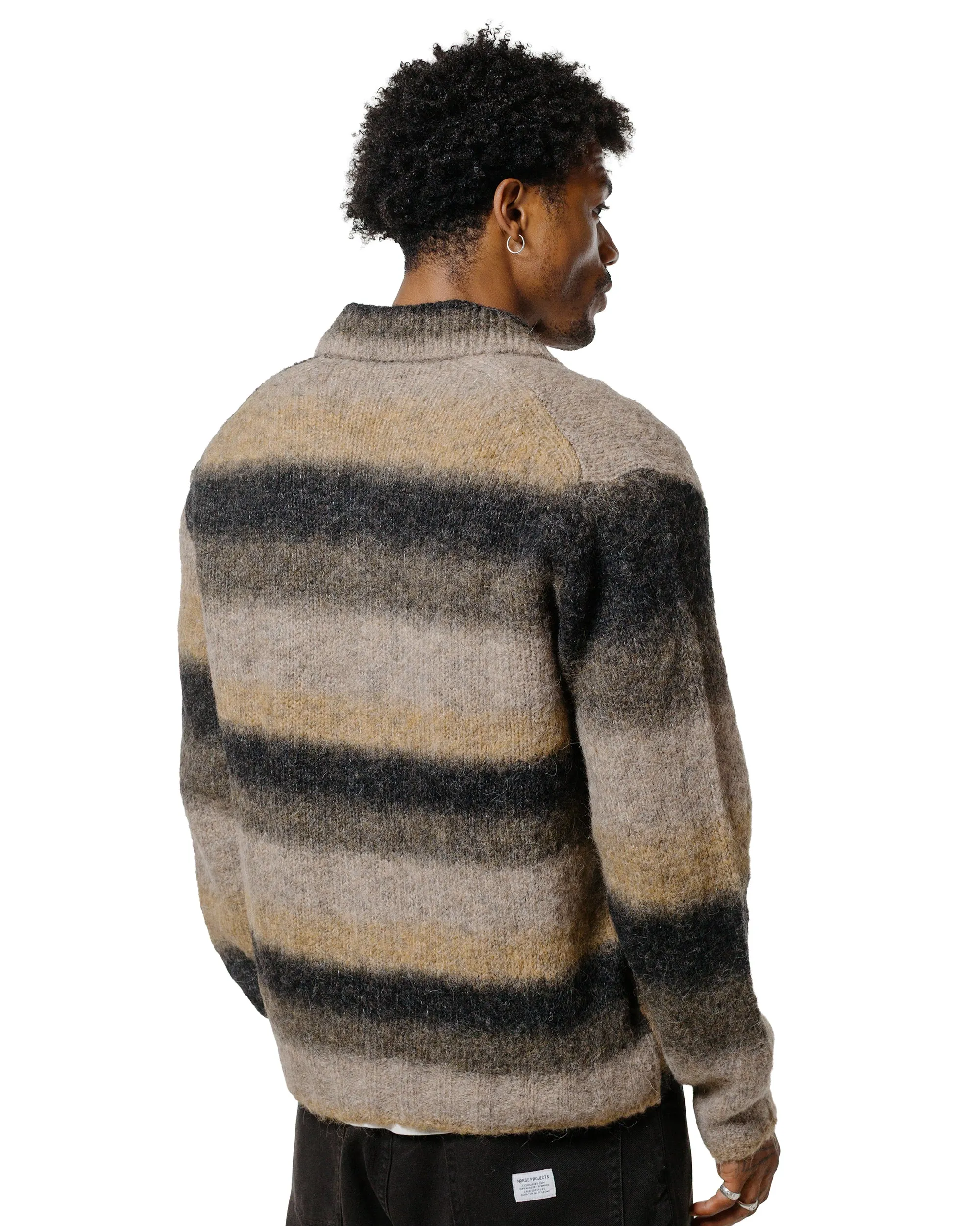 Norse Projects Erik Gradient Alpaca Wool Jacket Utility Khaki sold by Lost & Found product image thumbnail 3